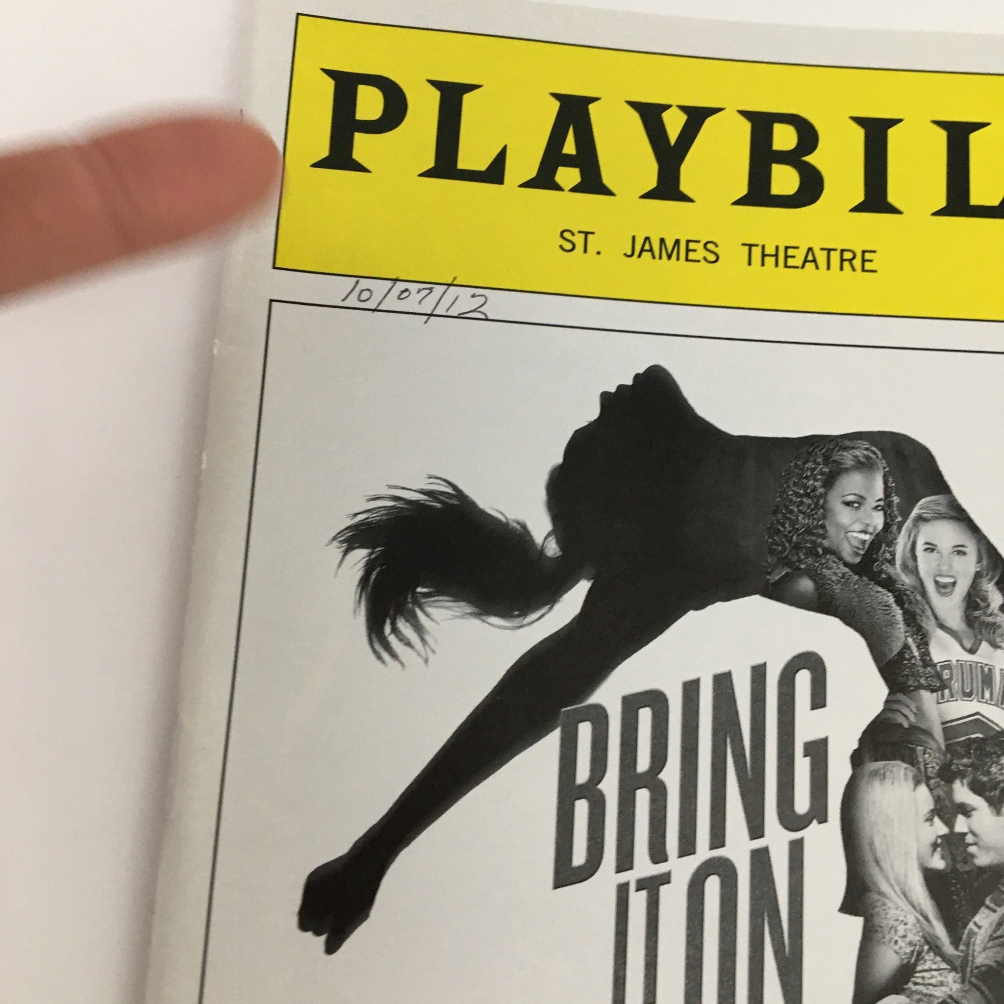 2012 Playbill St. James Theatre Present Bring It On Musical by Alex Lacamoire