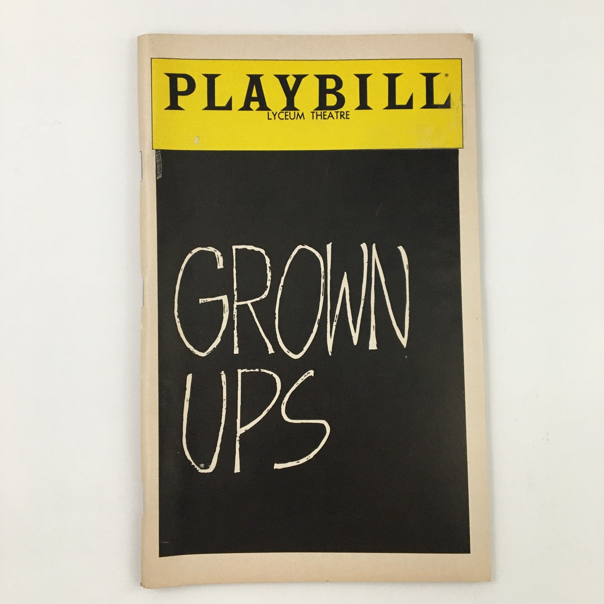 1981 Playbill Lyceum Theatre Present Bob Dishy in Jules Feiffer's Grown Ups