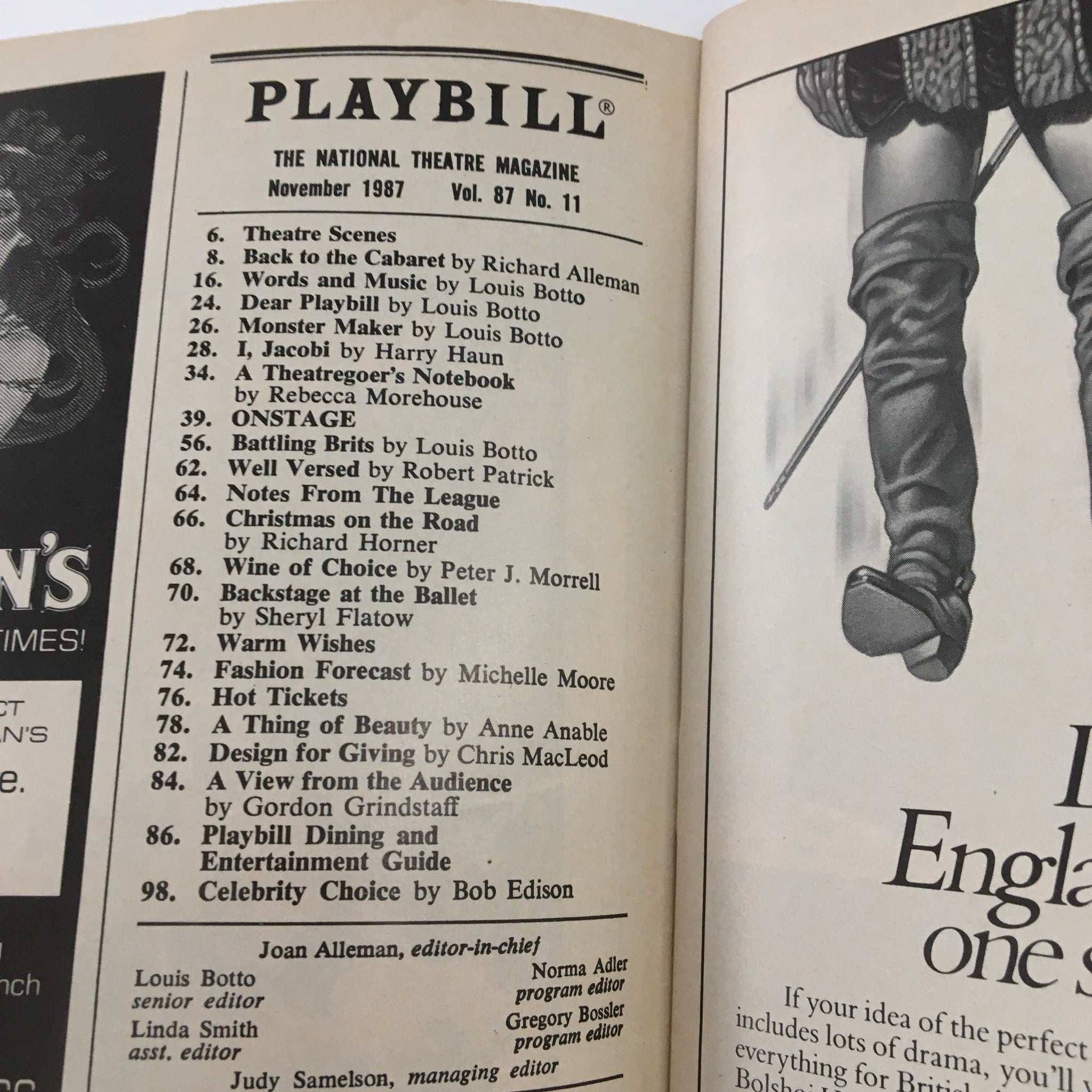 1987 Playbill Westside Arts Theatre Present Melissa Gilbert in A Shayna Maidel