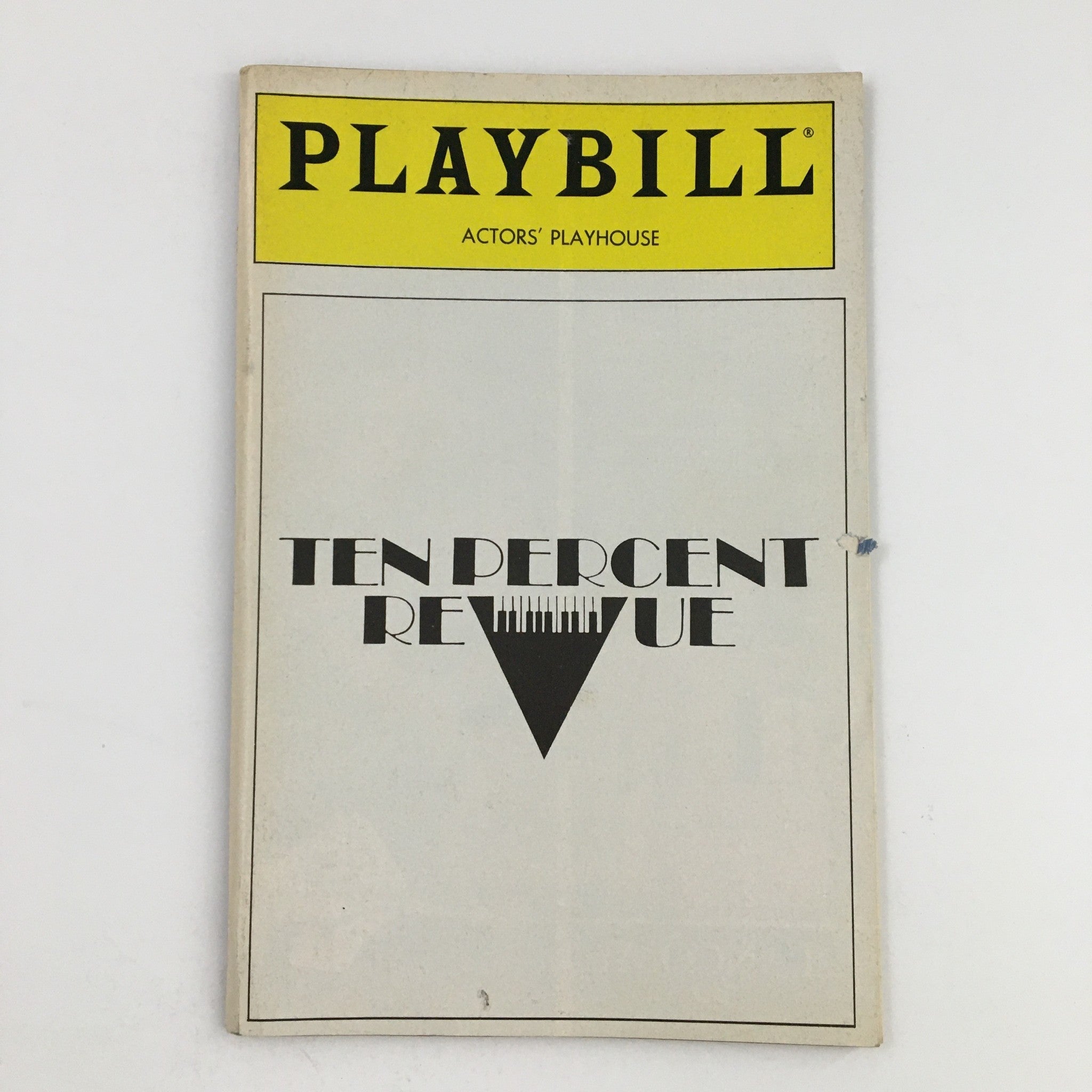 1988 Playbill Actors' Playhouse Present Ten Percent Revue by Tom Wilson Weinberg