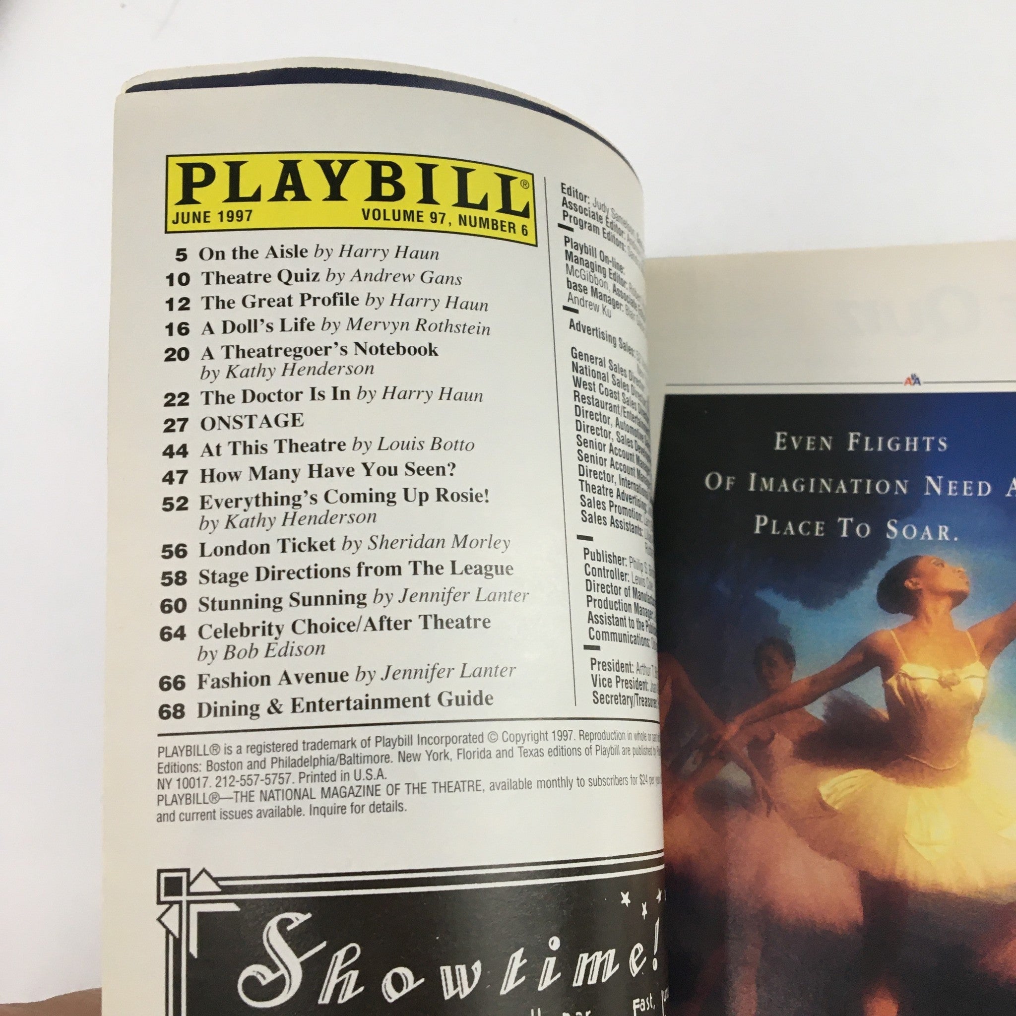 1997 Playbill Court Theatre Present An American Daughter by Wendy Wasserstein