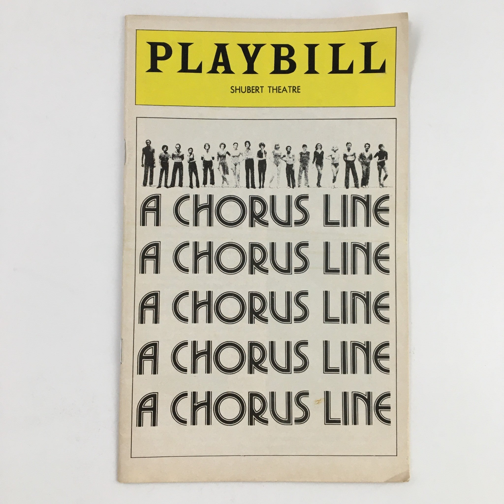 1976 Playbill Shubert Theatre Joseph Papp Presents A Chorus Line by M. Bennett