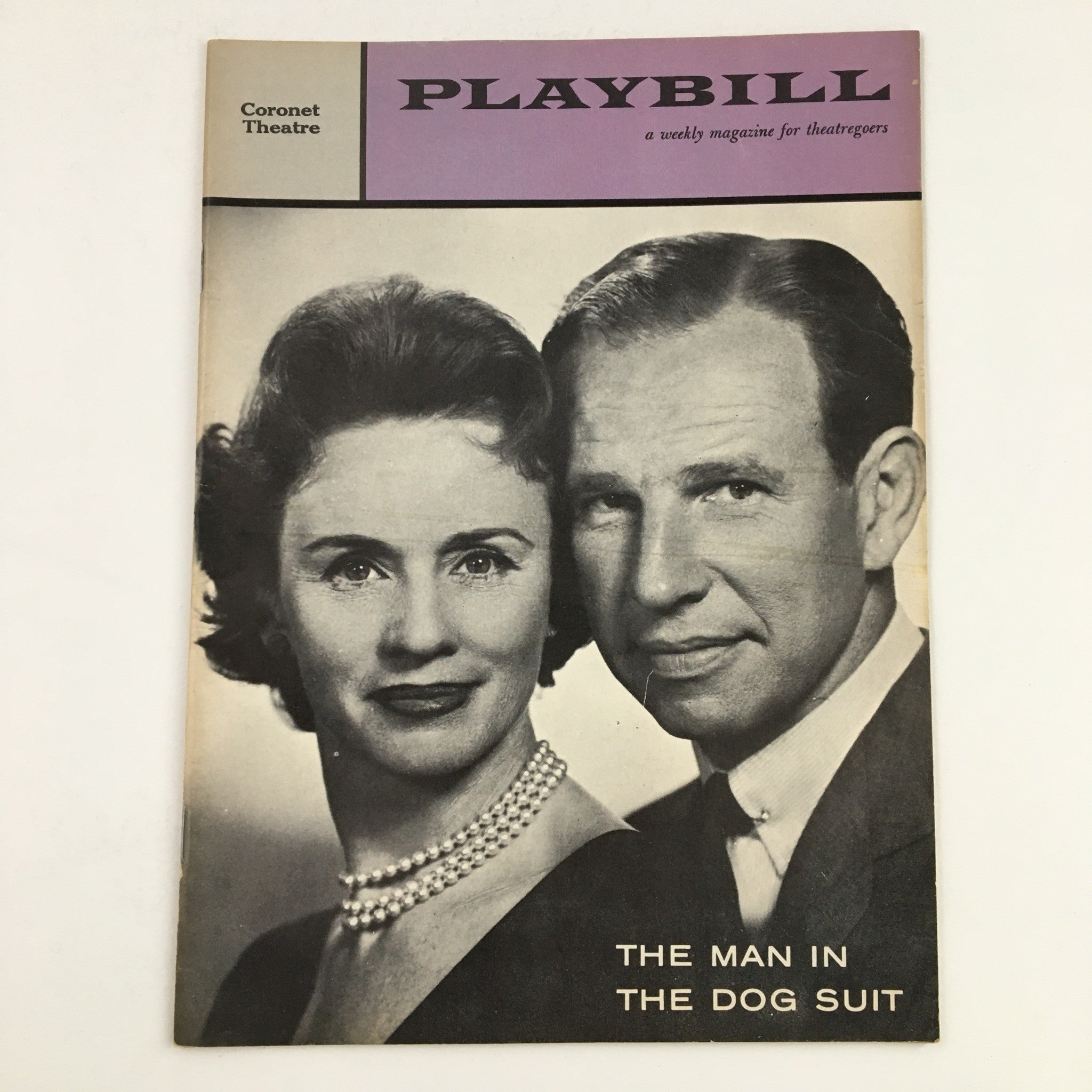 1958 Playbill Coronet Theatre Present Jessica Tandy in The Man In The Dog Suit