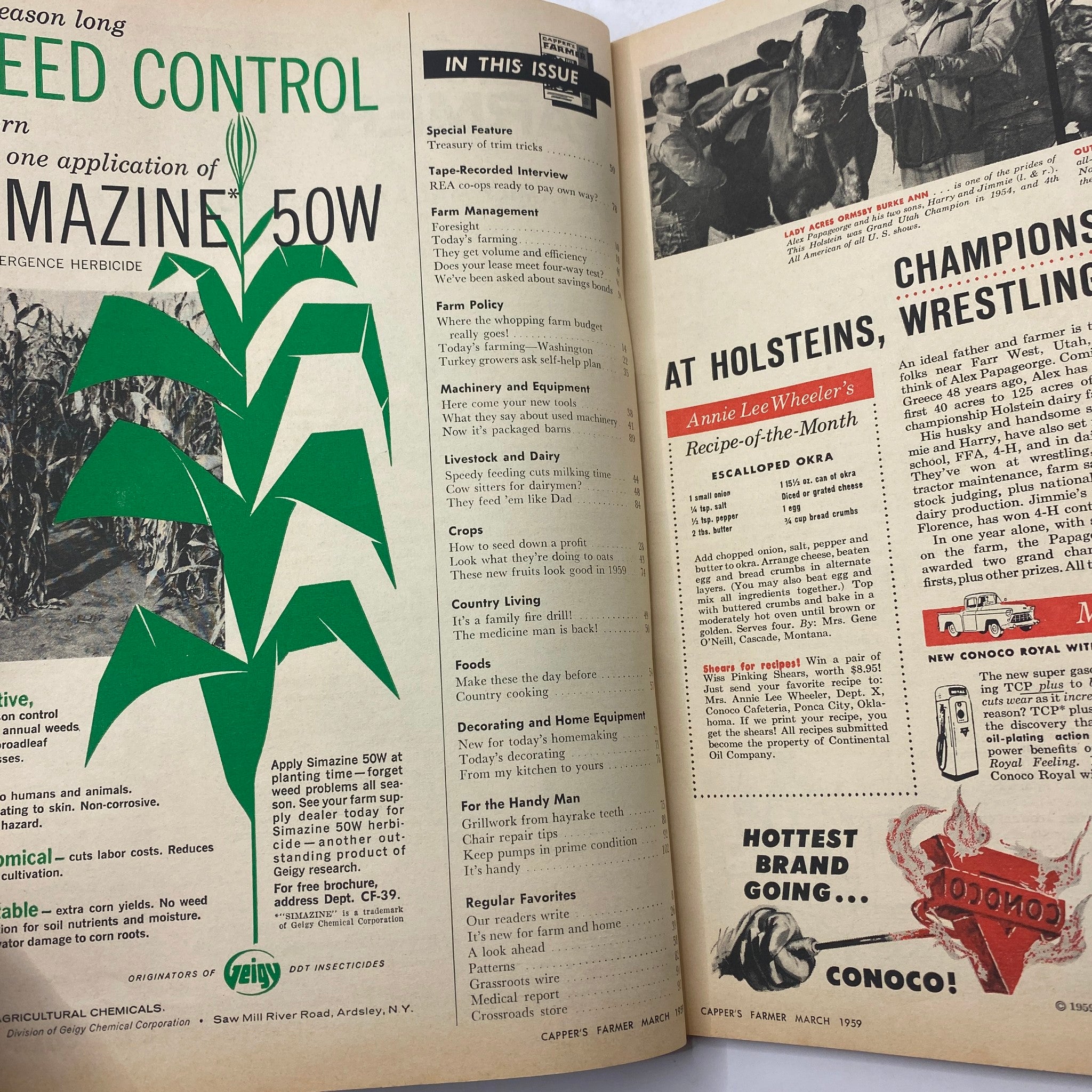 VTG Carper's Farmer Magazine March 1959 How To Seed Down A Profit