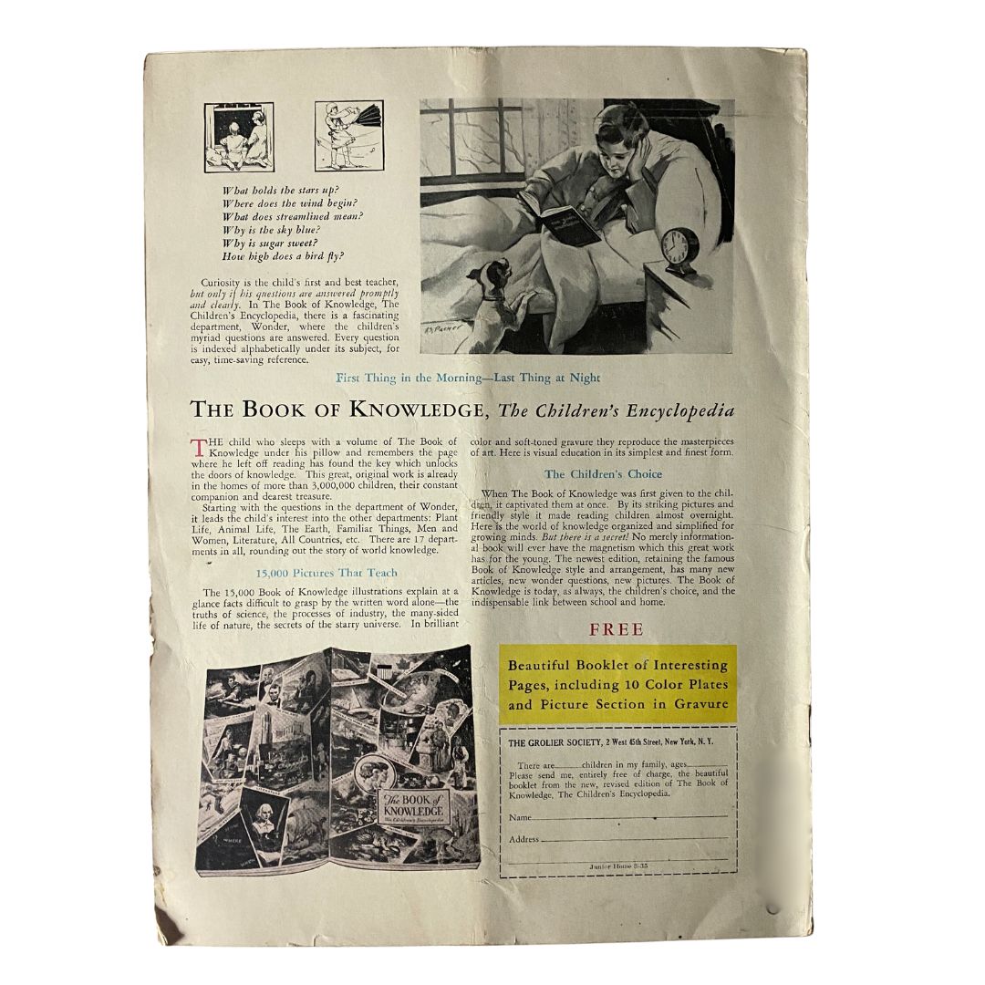VTG Junior Home for Parent & Child March 1935 Your Little Child & His Religion