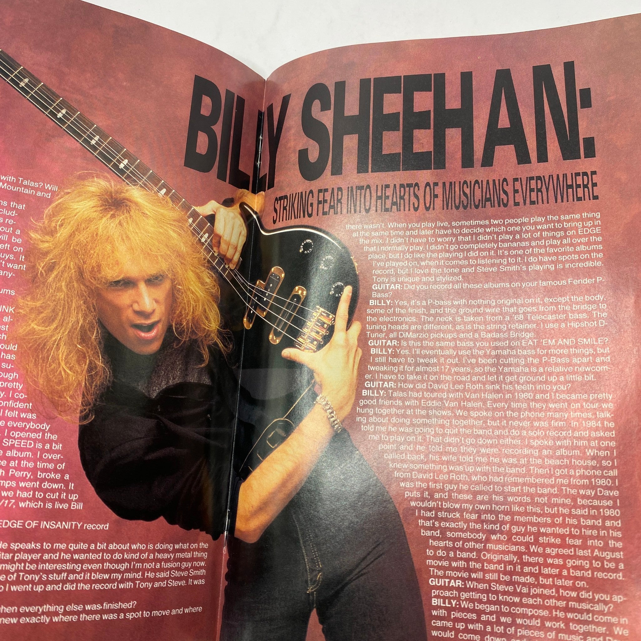 VTG Guitar Magazine November 1986 Anniversary Issue Year in Rock Guitar w Poster