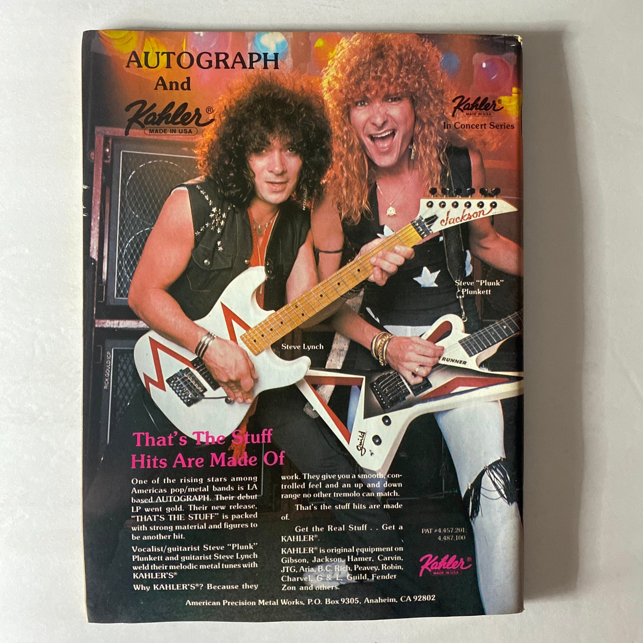 VTG Guitar Magazine November 1986 Anniversary Issue Year in Rock Guitar w Poster