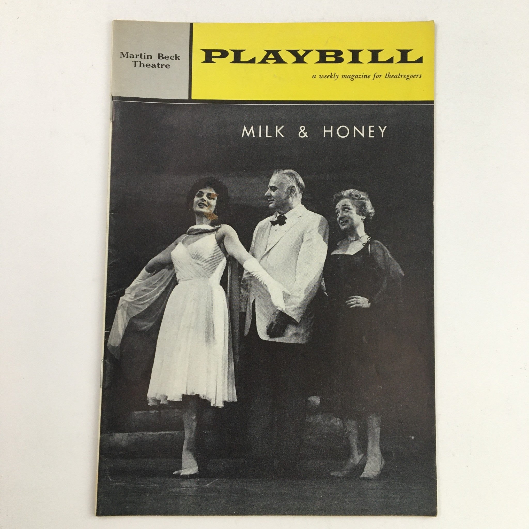 1962 Playbill Martin Beck Theatre Gerard Oestreicher Present Milk and Honey