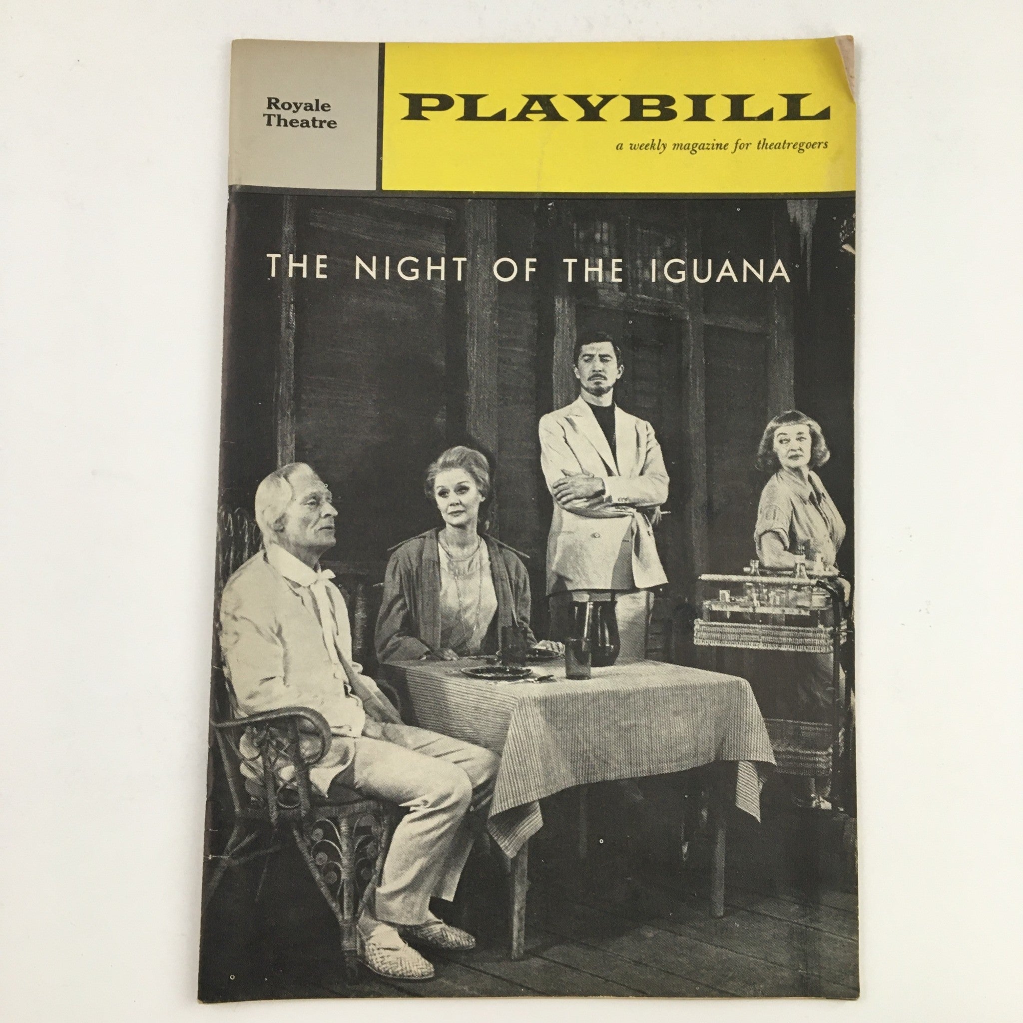 1962 Playbill Royale Theatre Charles Bowden Presents The Night of the Iguana