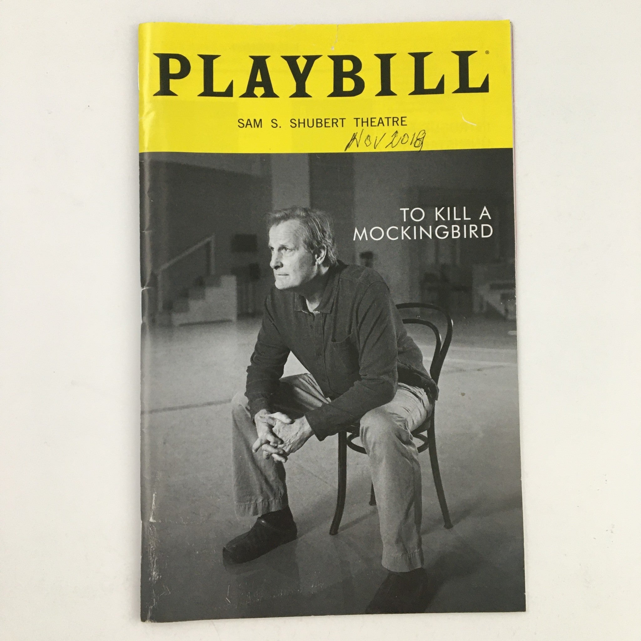 2018 Playbill Sam Shubert Theatre Present Harper Lee's To Kill A Mockingbird