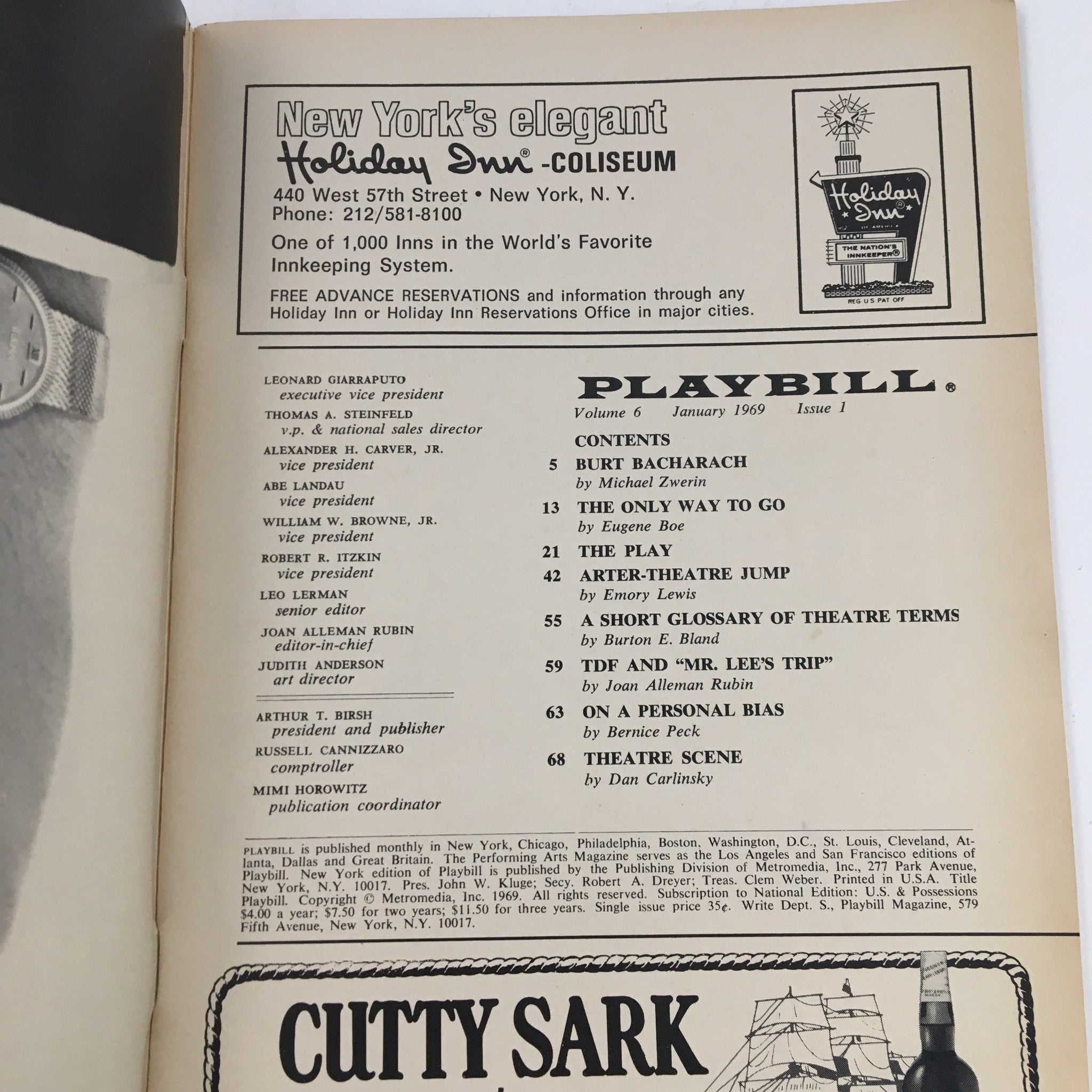 1969 Playbill Brooks Atkinson Theatre Present Dustin Hoffman in Jimmy Shine