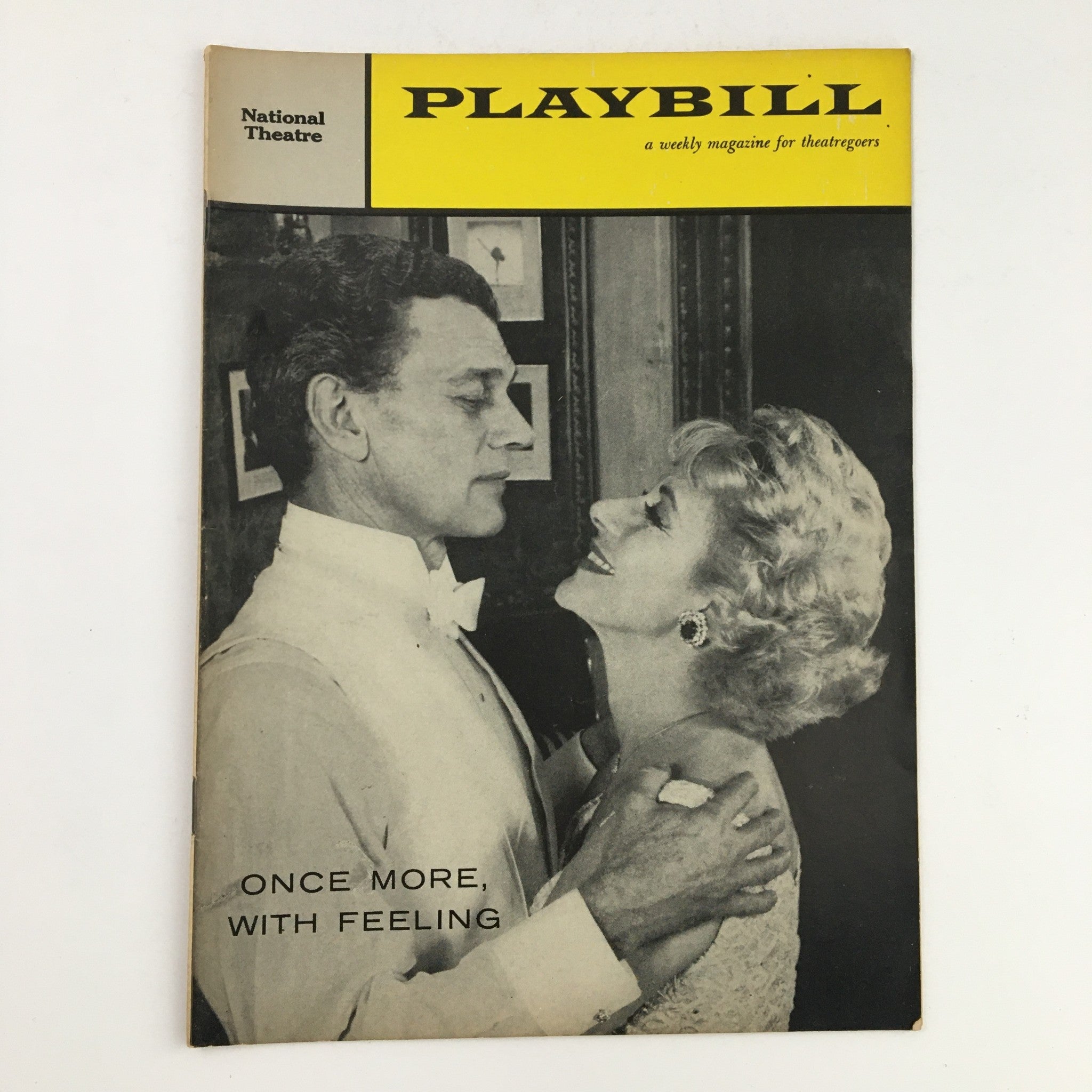 1959 Playbill National Theatre Present Joseph Cotten in Once More, With Feeling