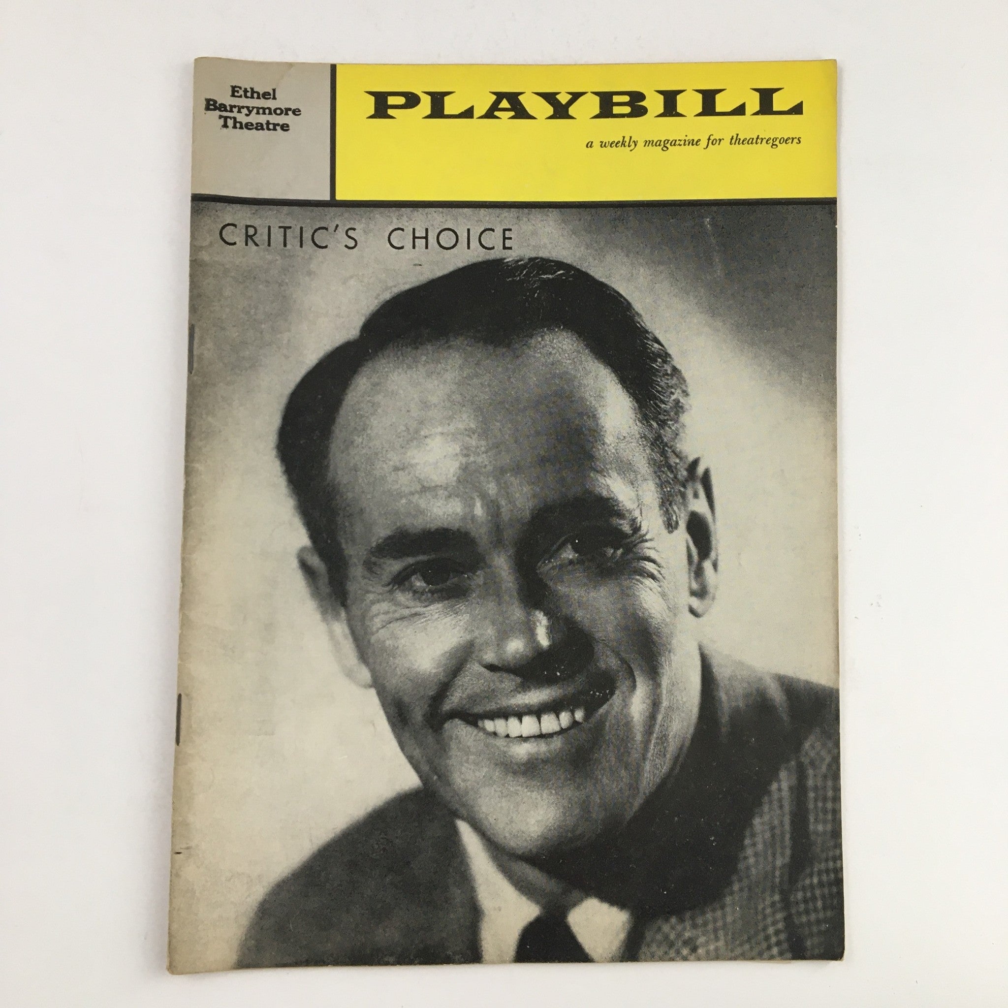 1960 Playbill Ethel Barrymore Theatre Otto Reminger Present Critic's Choice