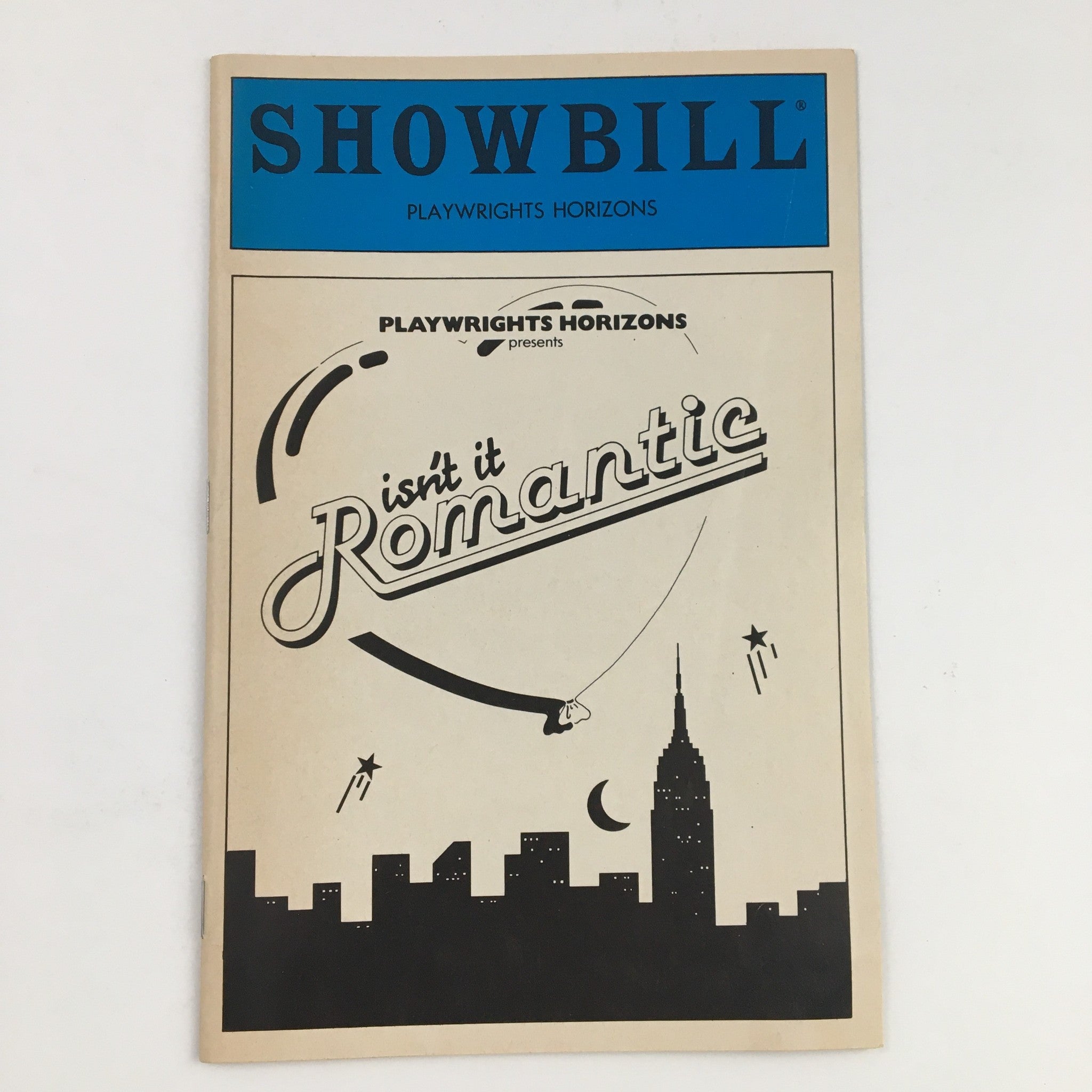 1984 Showbill Playwright Horizons Presents Isn't It Romantic by Wendy Wassertein