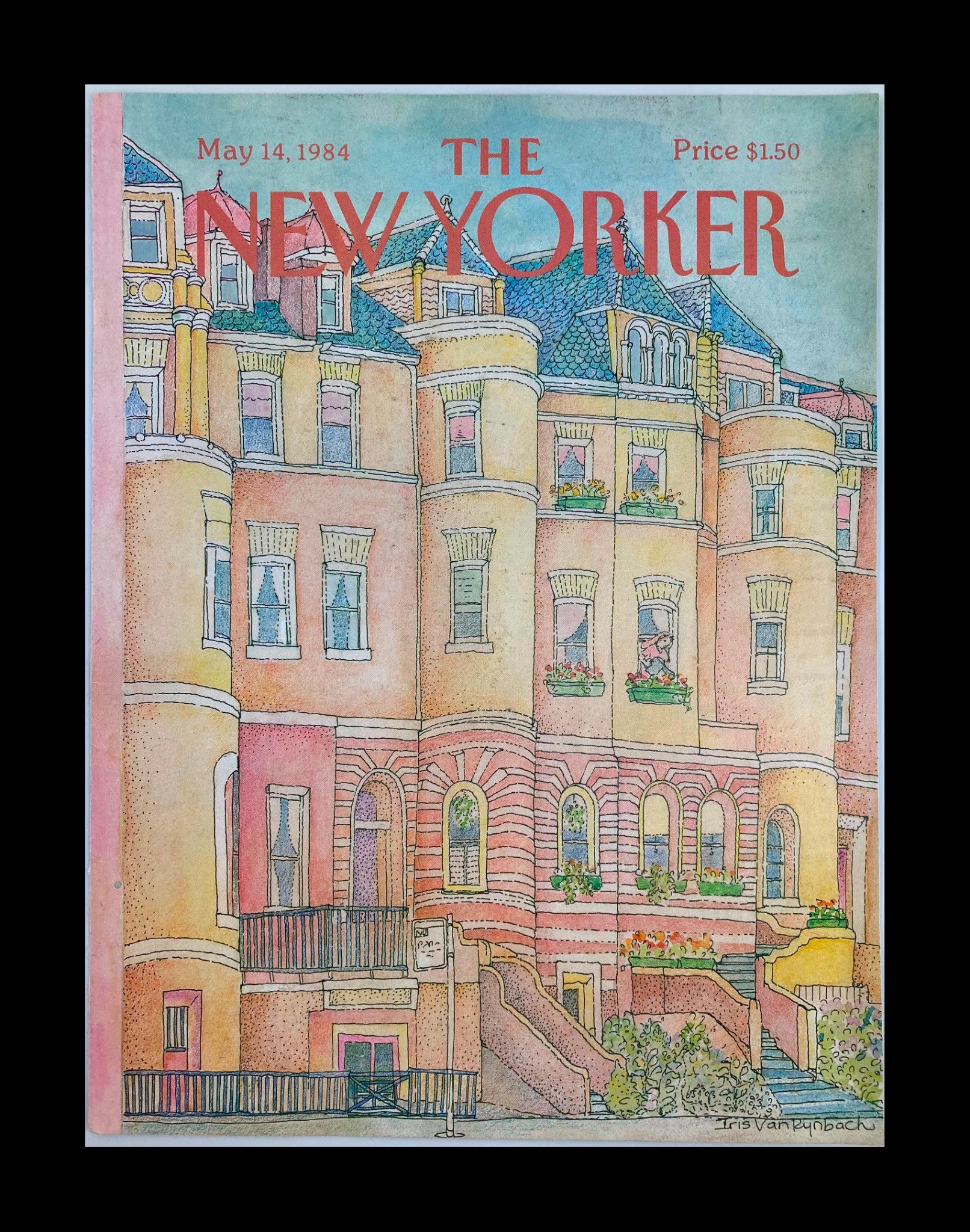 COVER ONLY The New Yorker May 14 1984 Apartment Flats by Iris Van Rynbach