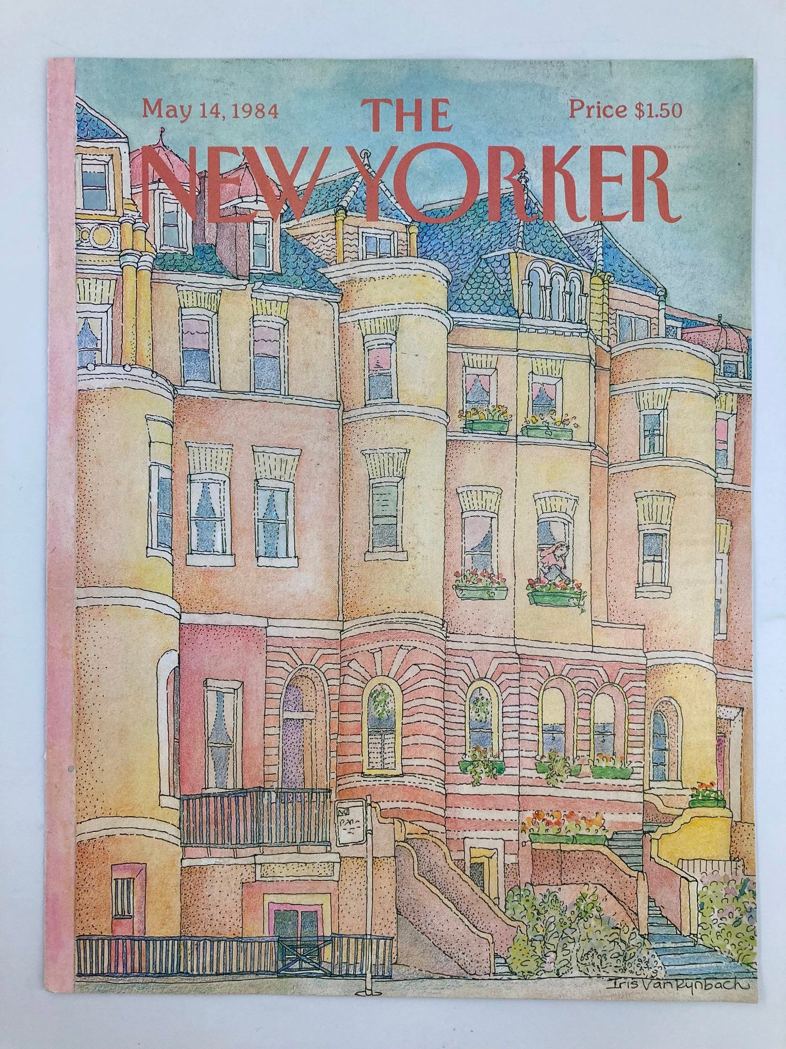 COVER ONLY The New Yorker May 14 1984 Apartment Flats by Iris Van Rynbach