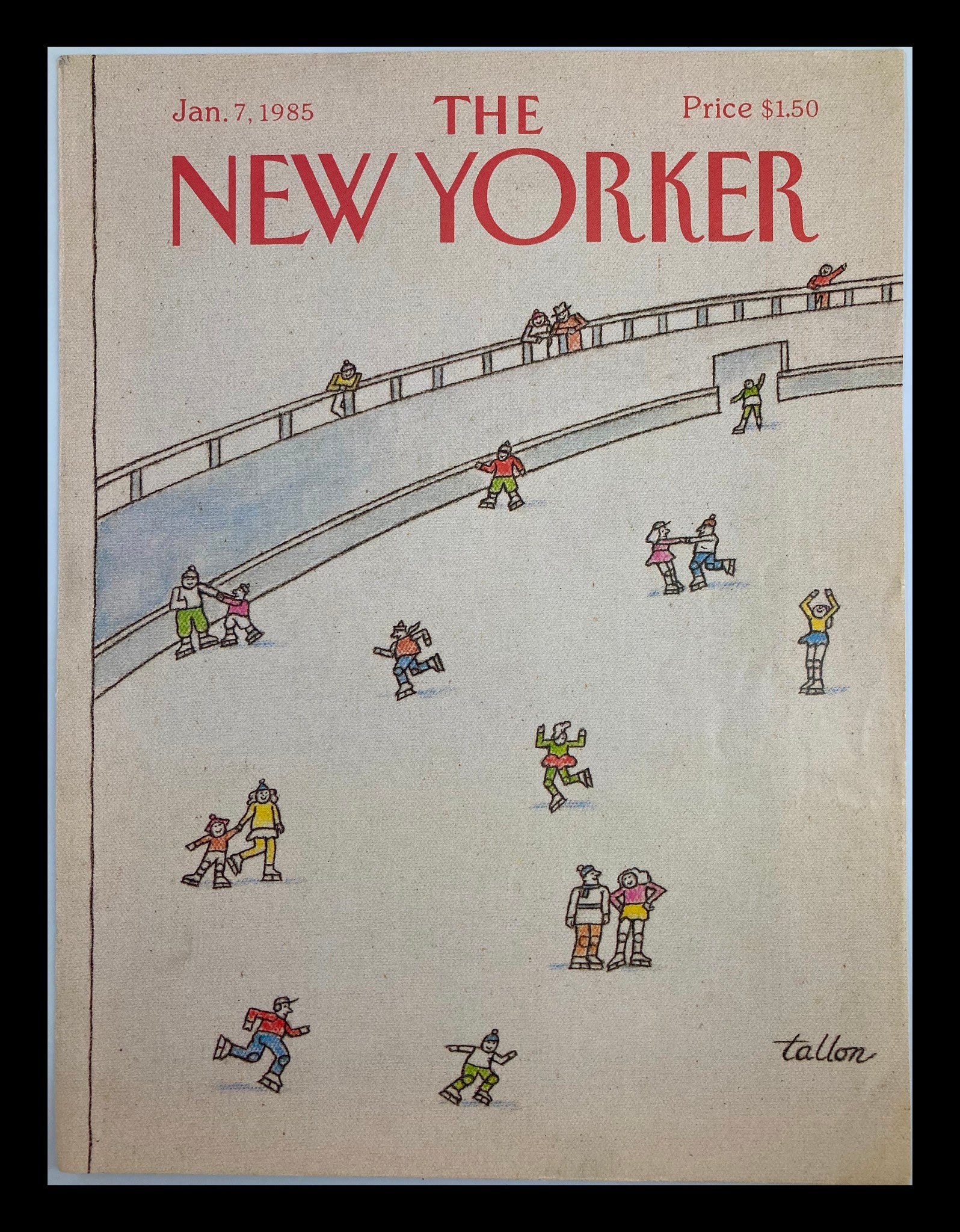 COVER ONLY The New Yorker January 7 1985 The Ice Storm by Robert Tallon No Label