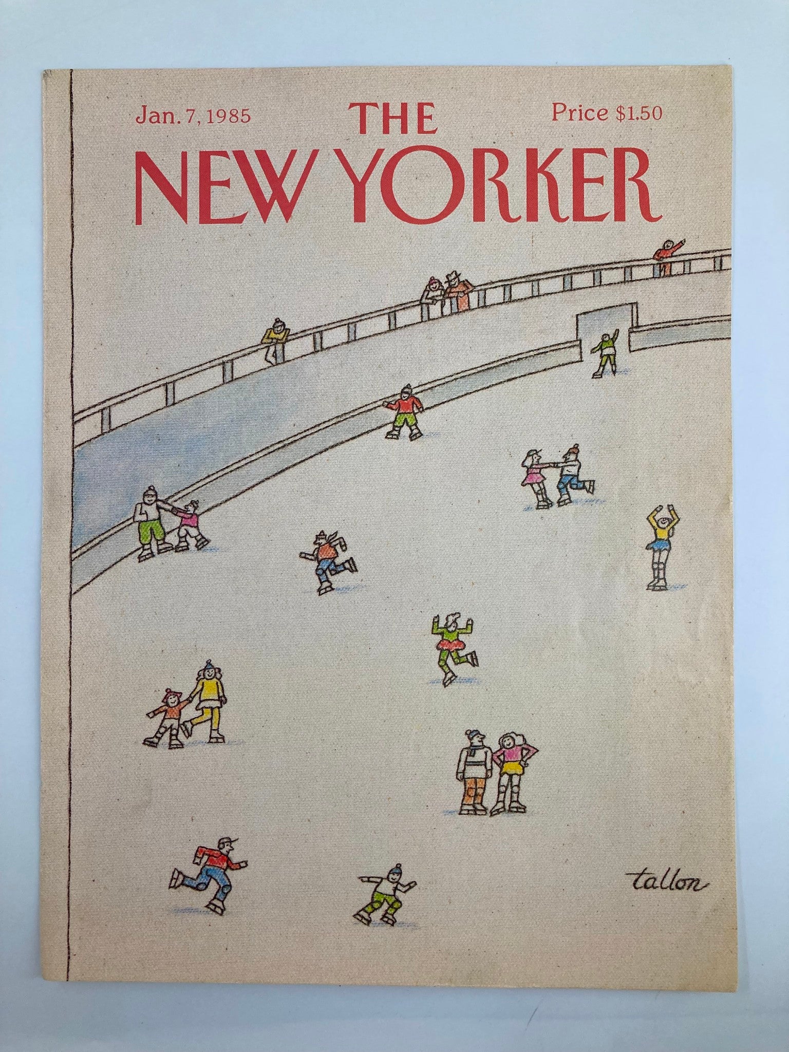 COVER ONLY The New Yorker January 7 1985 The Ice Storm by Robert Tallon No Label