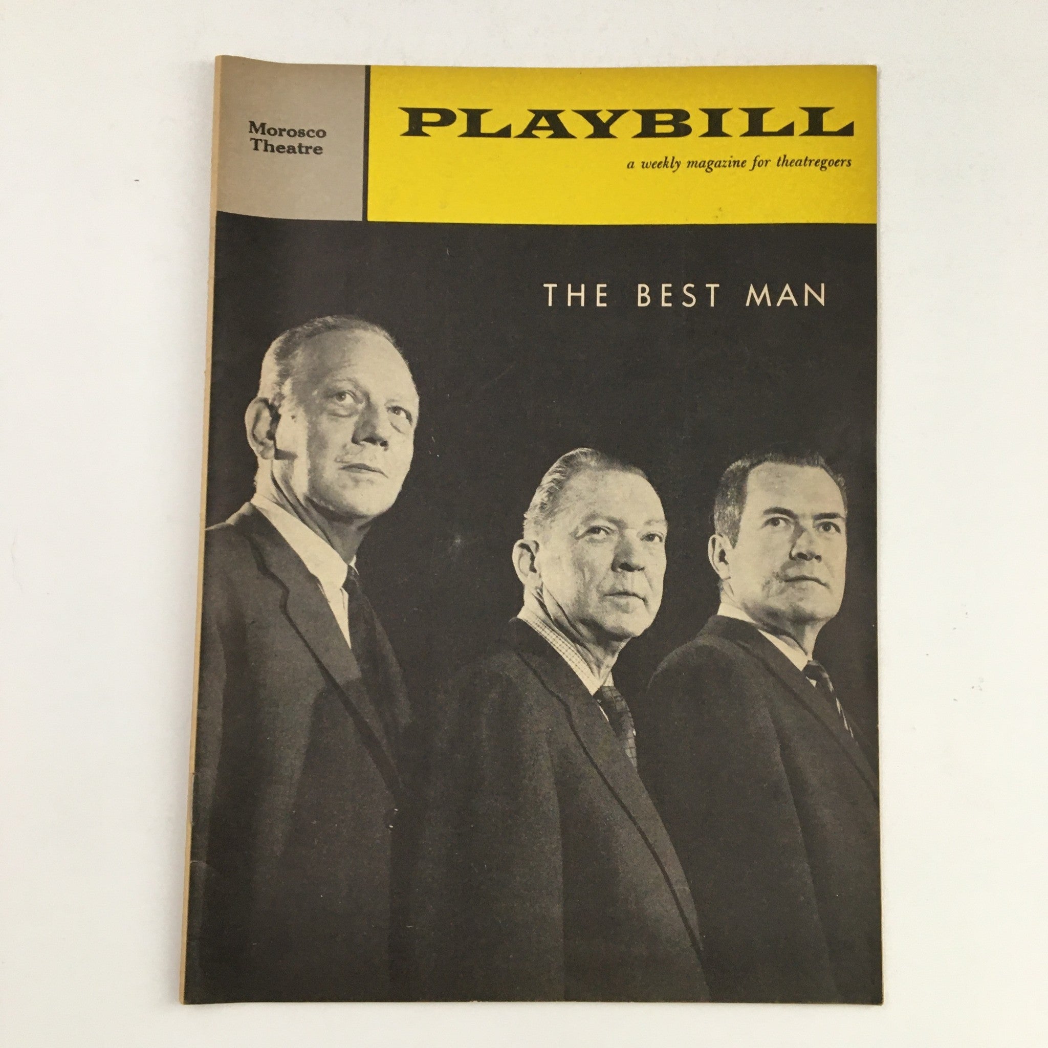 1960 Playbill Morosco Theatre Presents Lee Tracy in Gore Vidal The Best Man