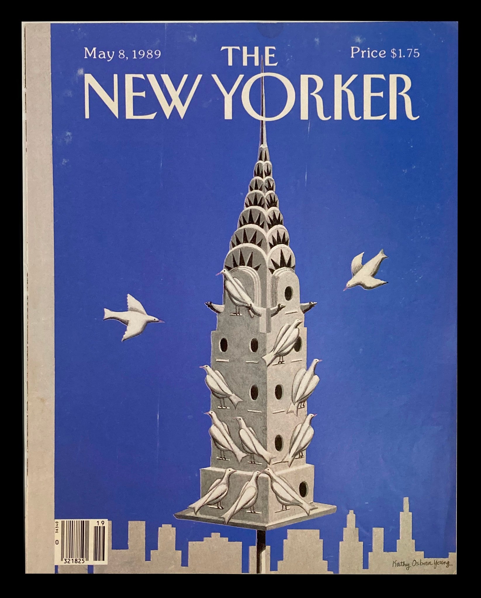 COVER ONLY The New Yorker May 8 1989 Bird House by Kathy Osborn Young No Label