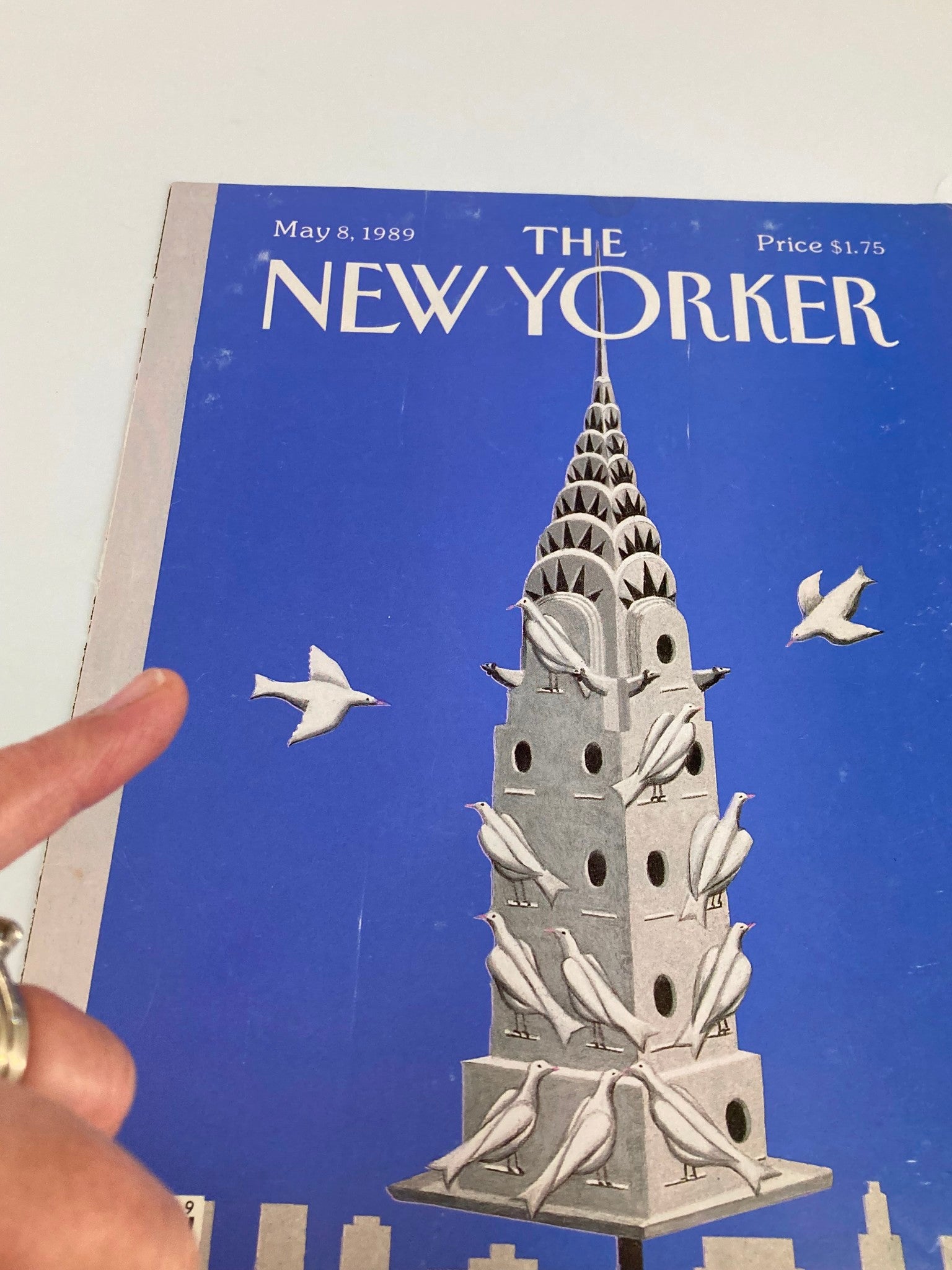 COVER ONLY The New Yorker May 8 1989 Bird House by Kathy Osborn Young No Label