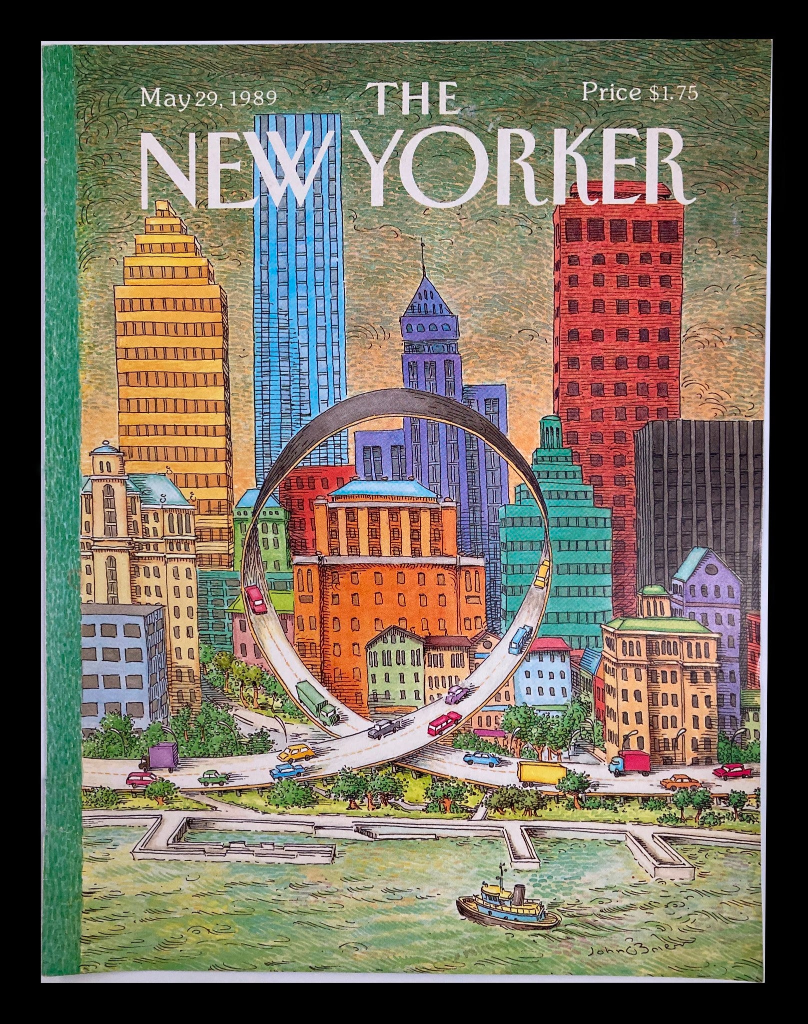 COVER ONLY The New Yorker May 29 1989 The Freeway by John O'Brien No Label