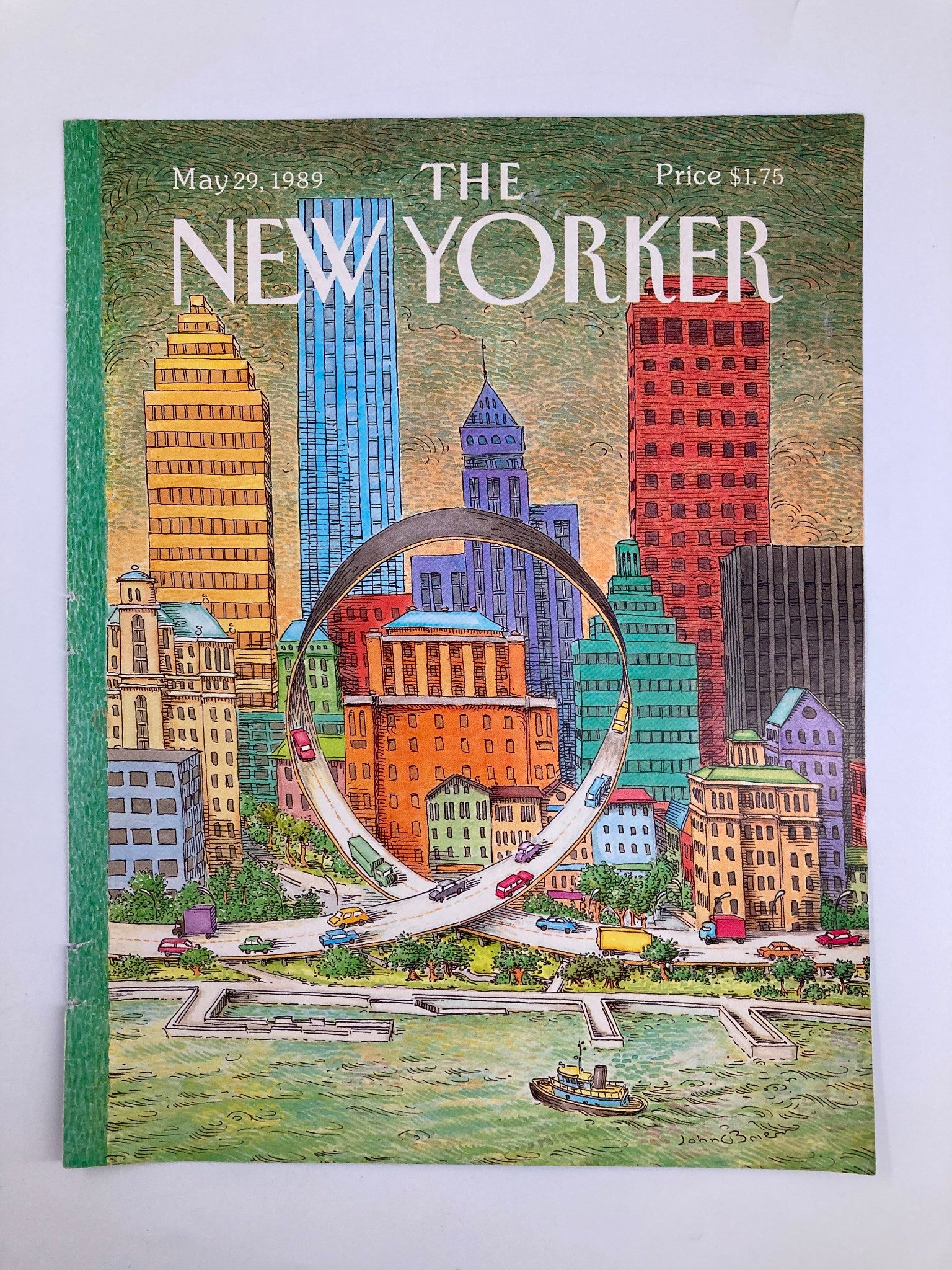 COVER ONLY The New Yorker May 29 1989 The Freeway by John O'Brien No Label