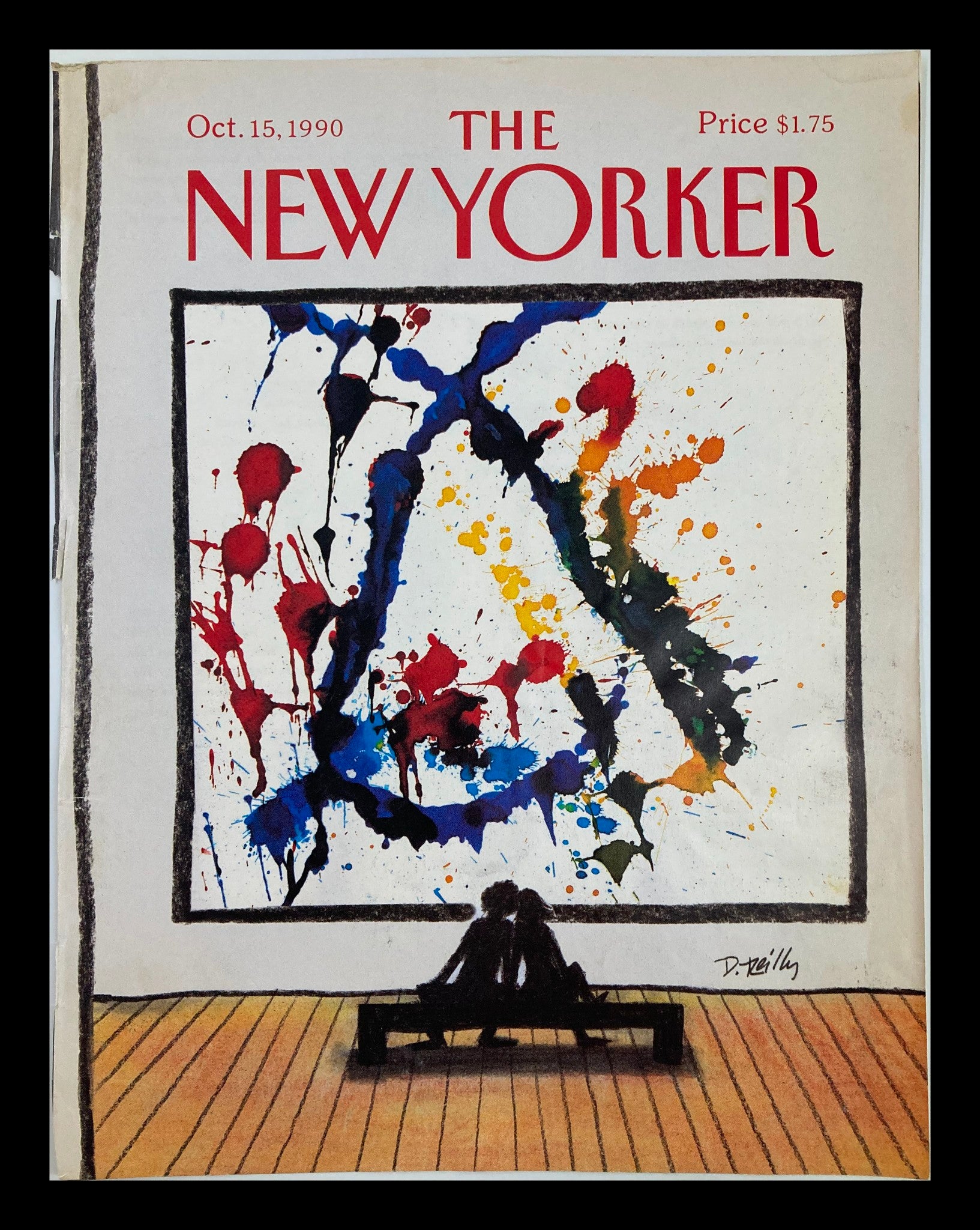 COVER ONLY The New Yorker October 15 1990 A Canvass Paint by Donald Reilly