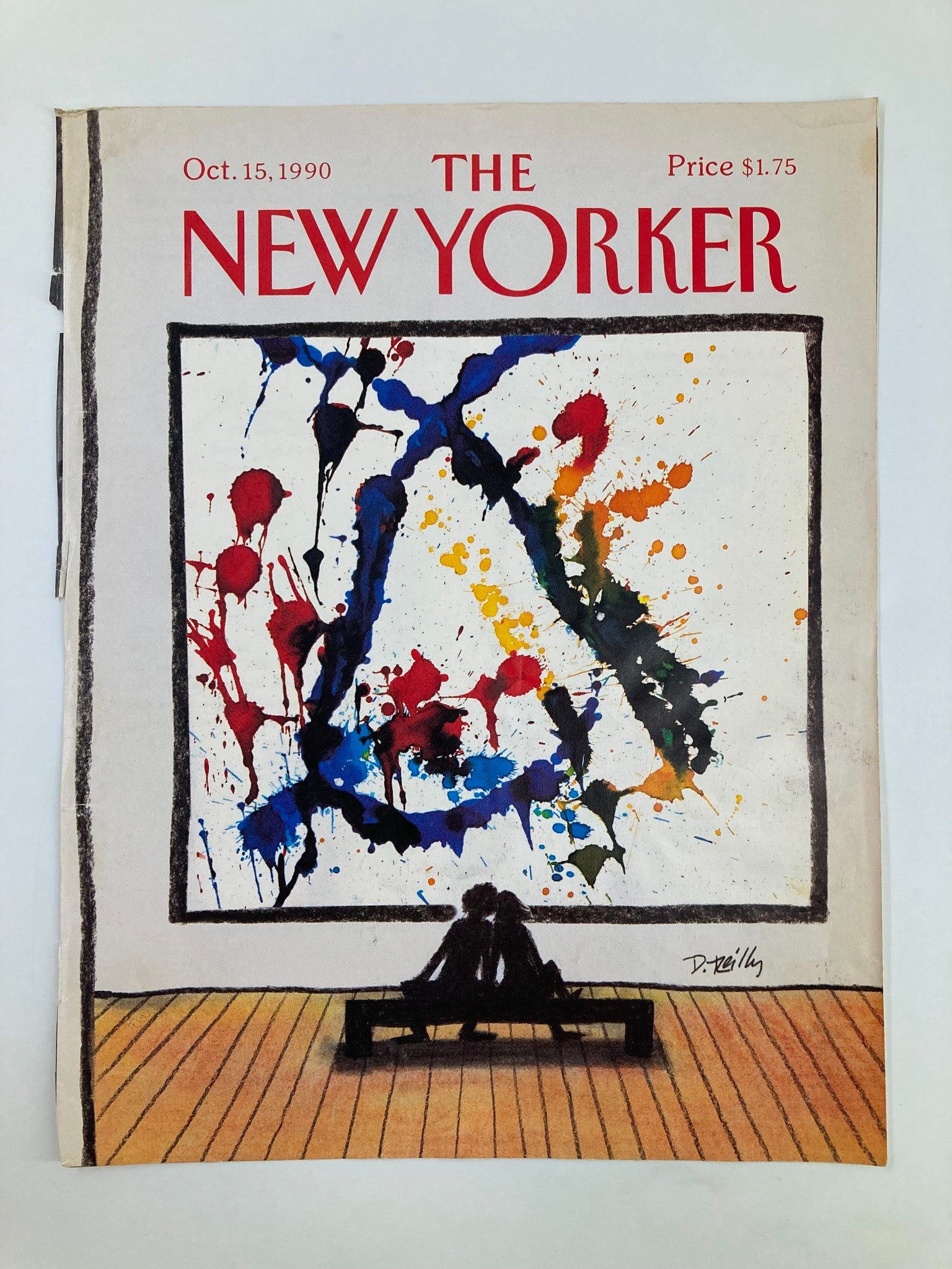 COVER ONLY The New Yorker October 15 1990 A Canvass Paint by Donald Reilly