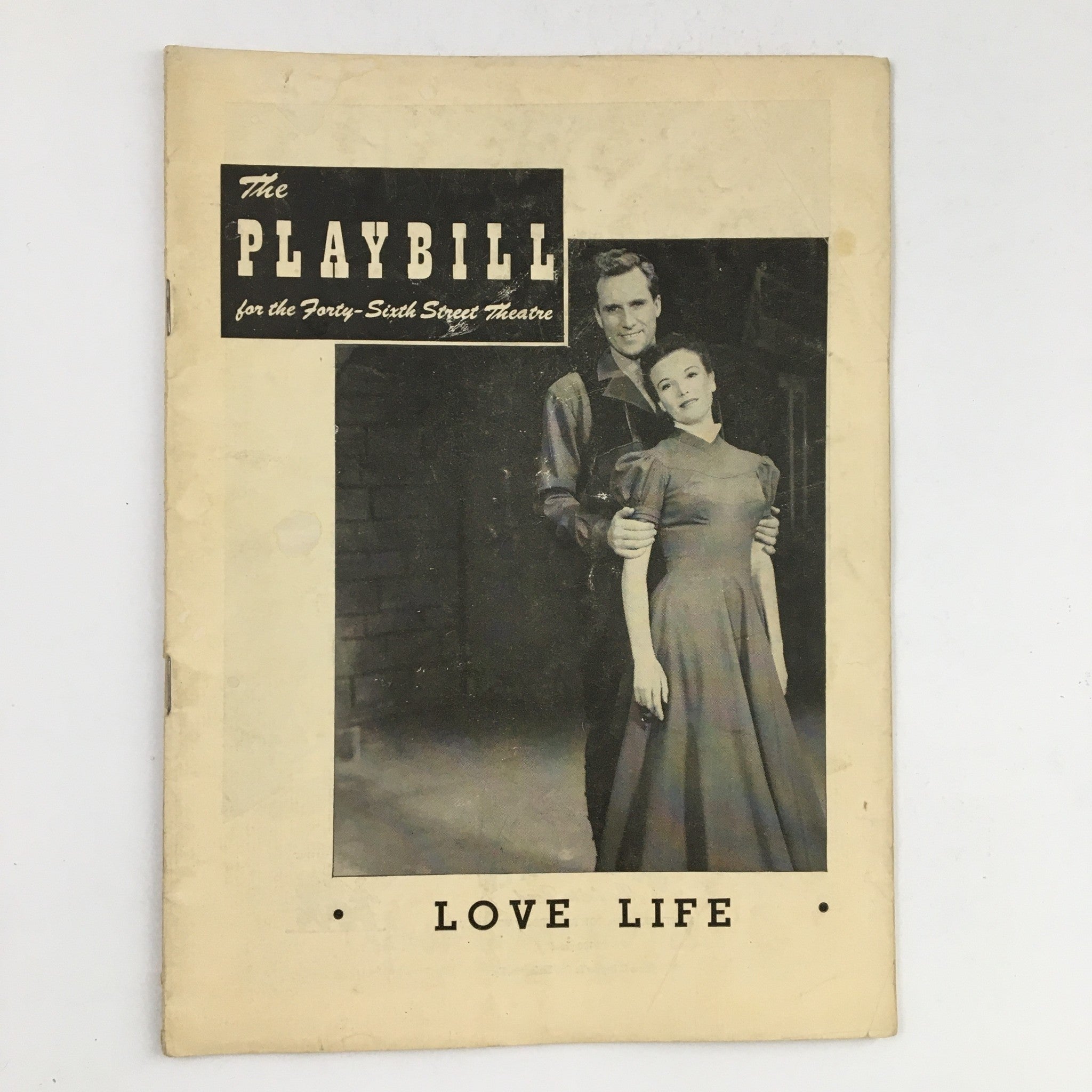 1948 Playbill Forty-Sixth Street Theater Cheryl Crawford Presents Love Life