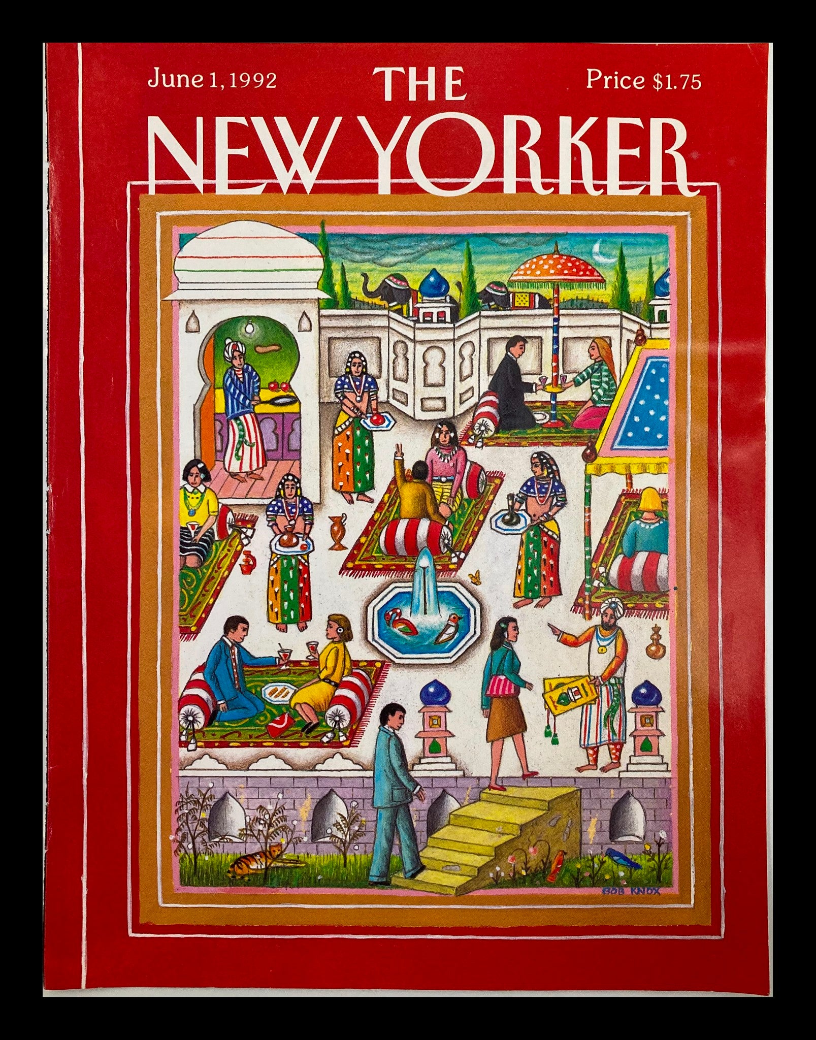 COVER ONLY The New Yorker June 1 1992 The India Scene by Bob Knox No Label