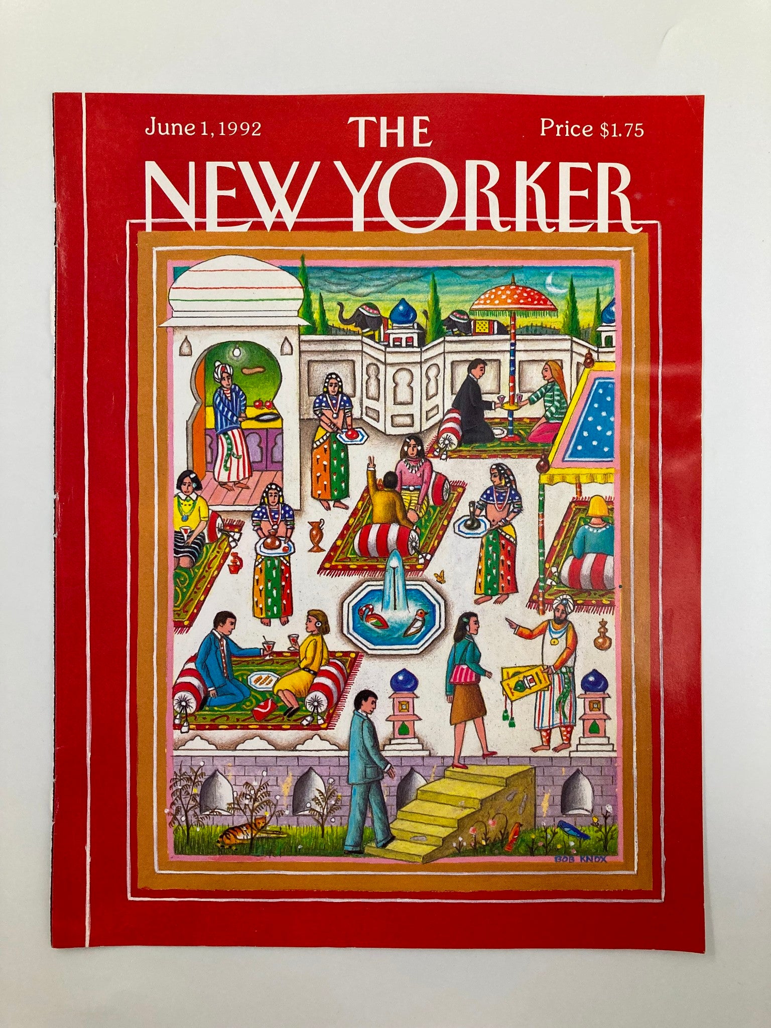 COVER ONLY The New Yorker June 1 1992 The India Scene by Bob Knox No Label