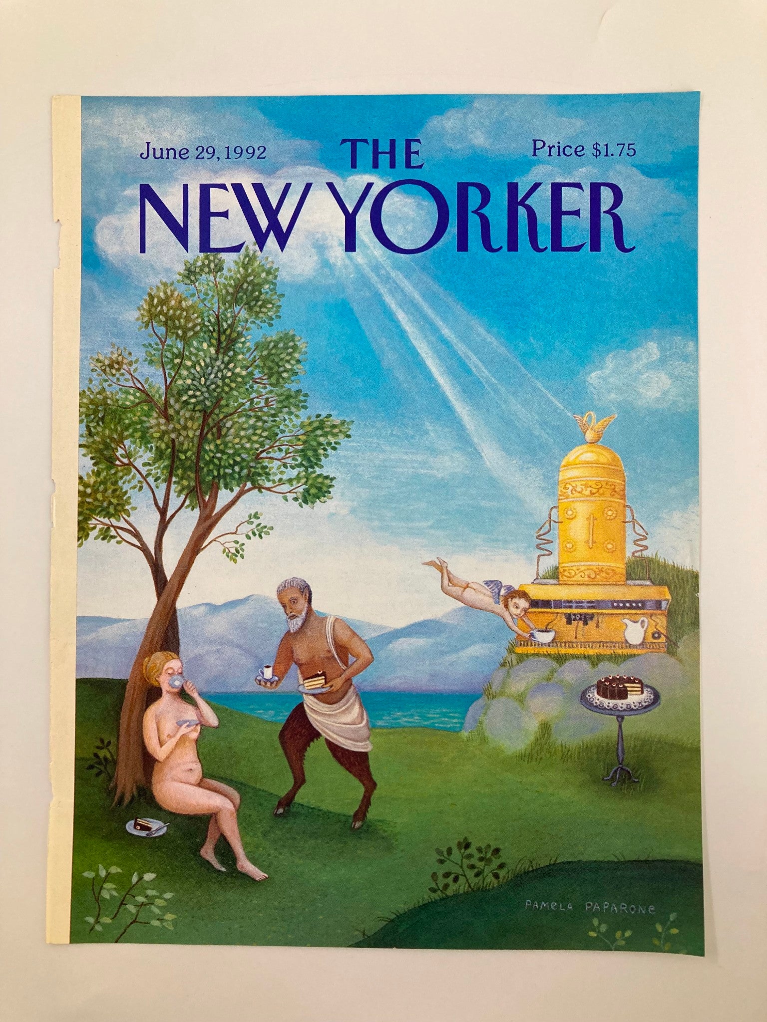 COVER ONLY The New Yorker June 29 1992 Baked Alaska by Pamela Paparone No Label