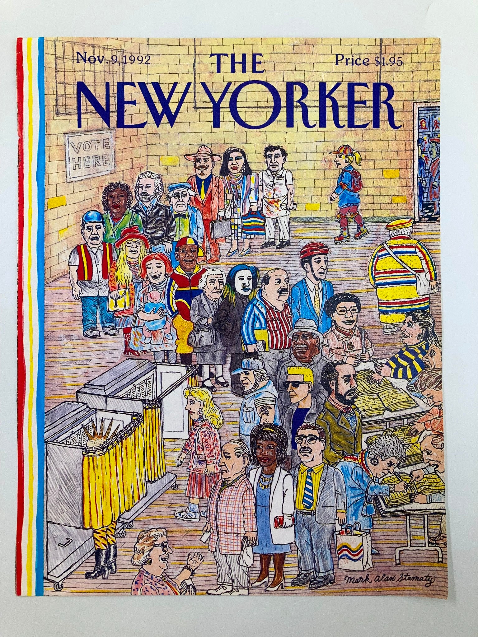 COVER ONLY The New Yorker November 9 1992 Elections by Mark Allan Stamaty