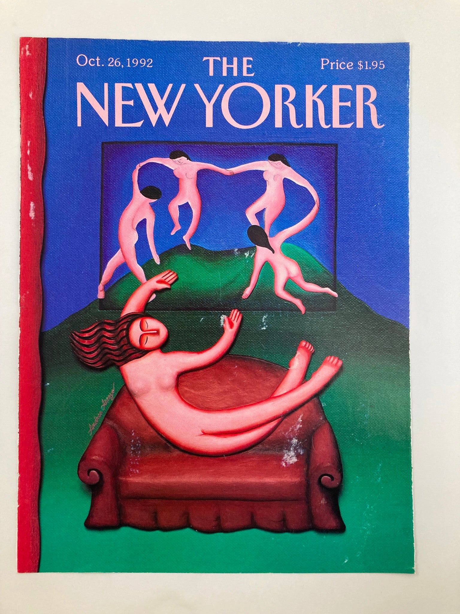 COVER ONLY The New Yorker October 26 1992 The Dolls by Andrea Arroyo No Label