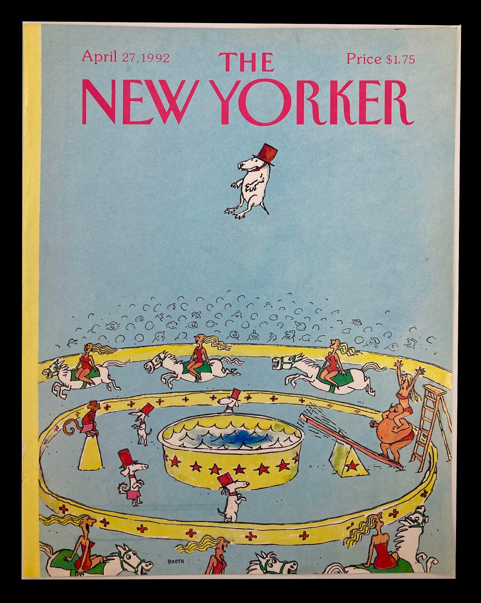 COVER ONLY The New Yorker April 27 1992 World of Circus by George Booth No Label