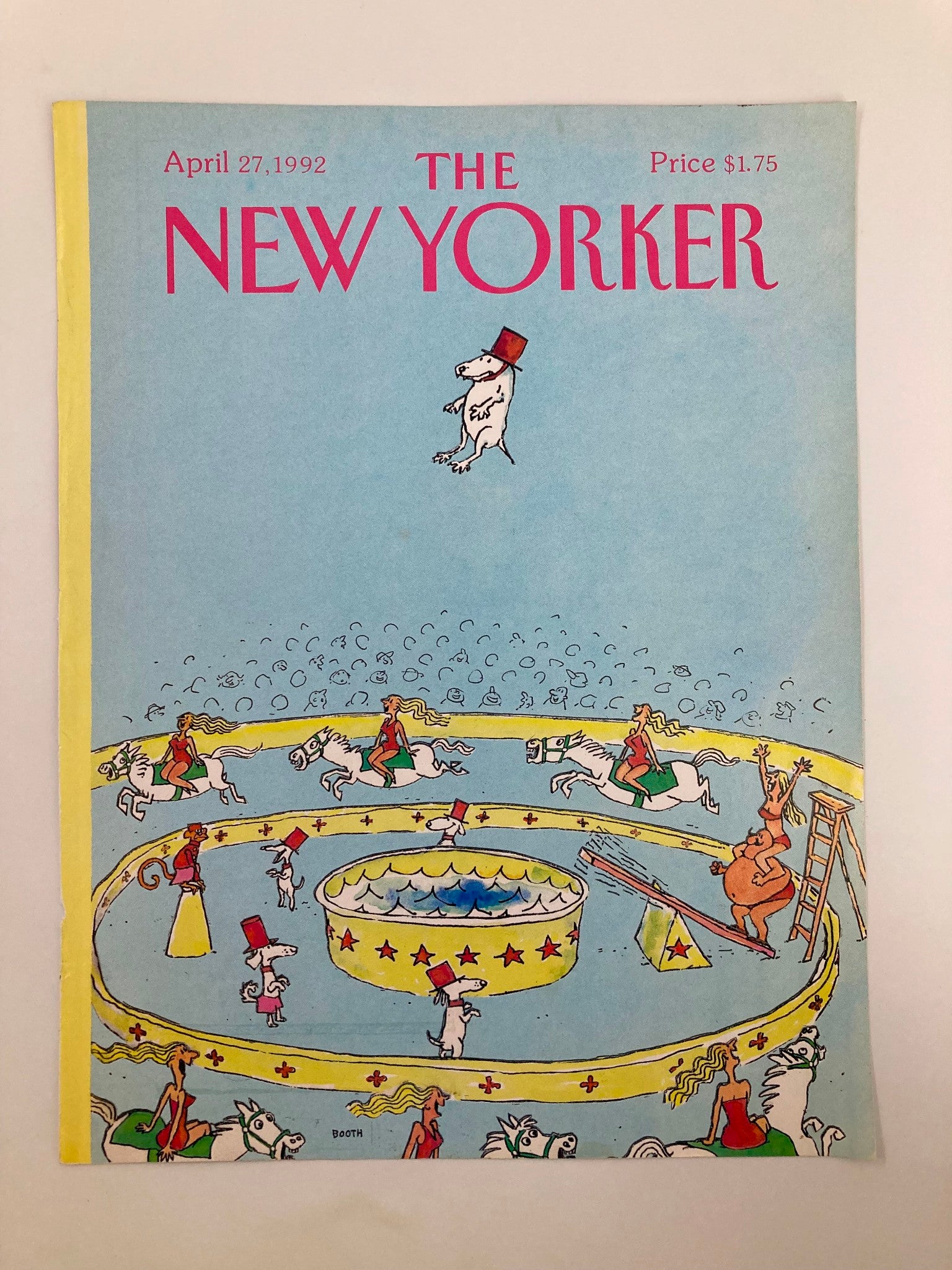 COVER ONLY The New Yorker April 27 1992 World of Circus by George Booth No Label