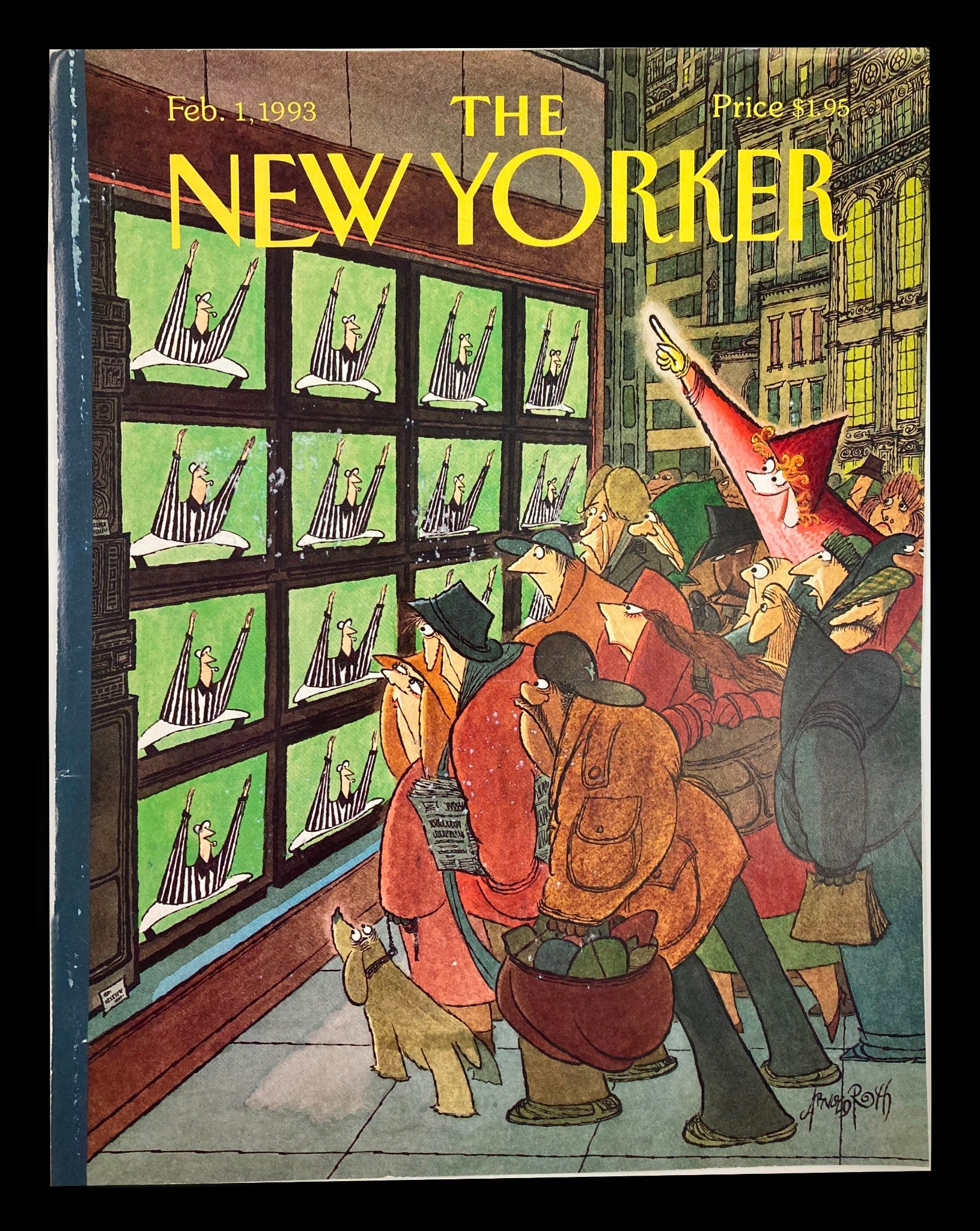 COVER ONLY The New Yorker February 1 1993 Referee's Time Out by Arnold Roth