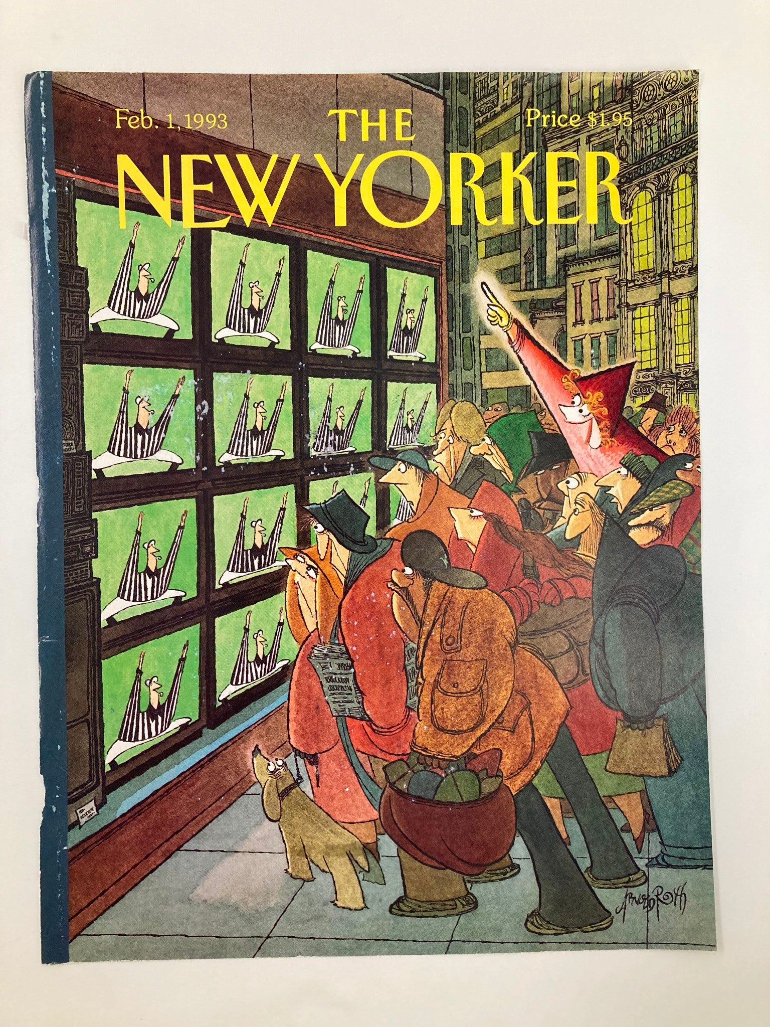 COVER ONLY The New Yorker February 1 1993 Referee's Time Out by Arnold Roth