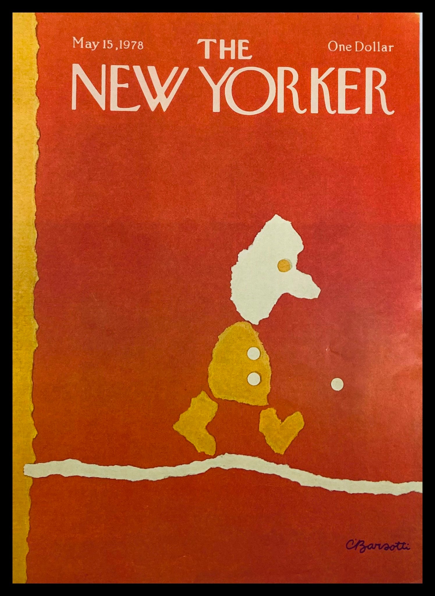 COVER ONLY The New Yorker May 15 1978 Deep Thoughts by Charles Barsotti No Label