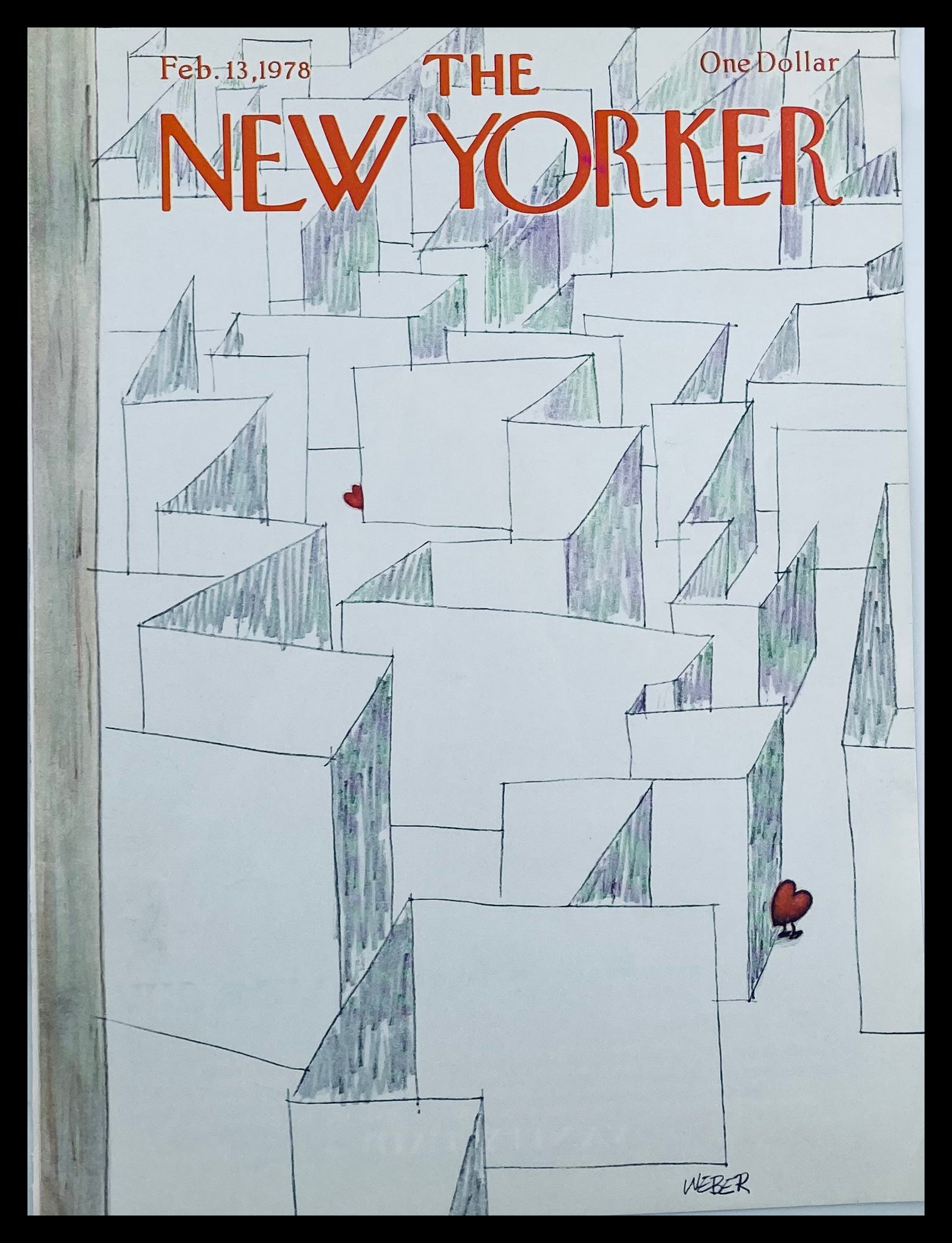 COVER ONLY The New Yorker February 13 1978 Come Find Love by Chris Weber