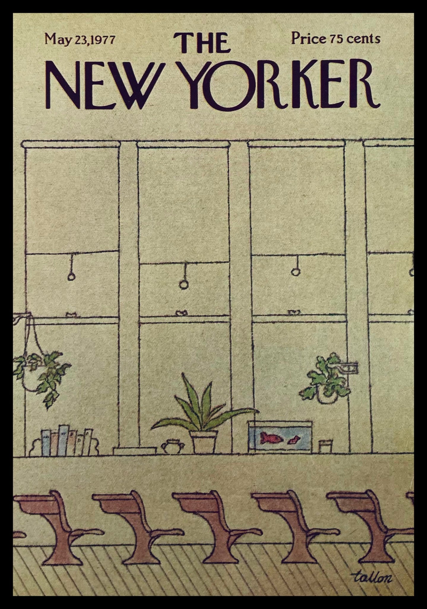 COVER ONLY The New Yorker May 23 1977 Emptiness by Robert Tallon No Label