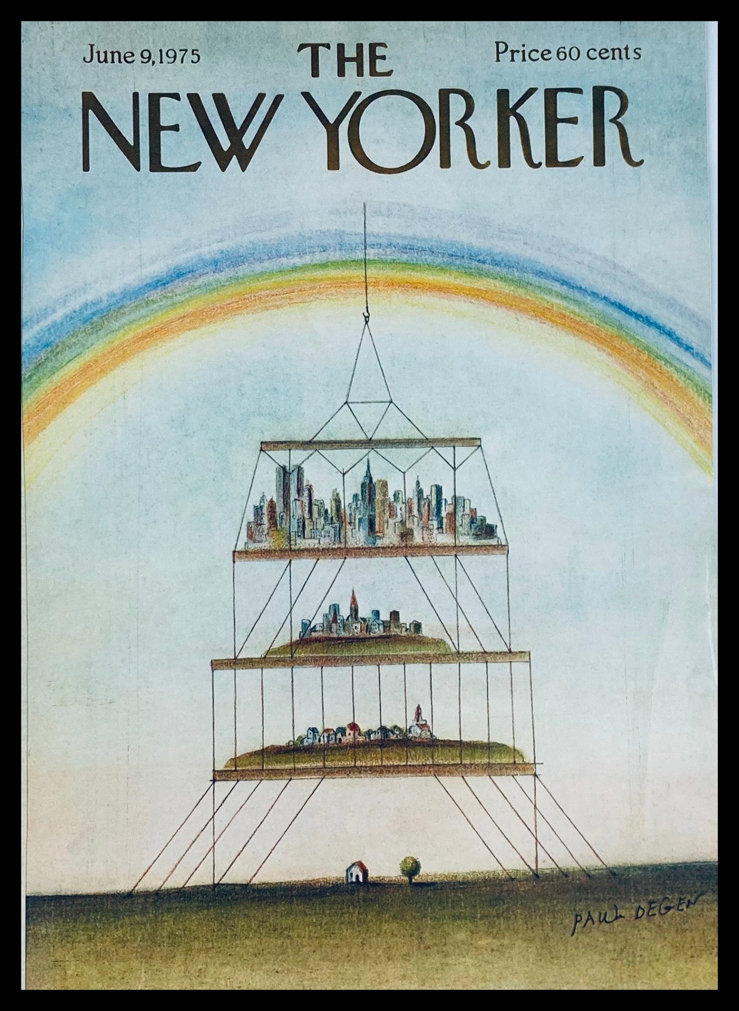 COVER ONLY The New Yorker June 9 1975 The Dependencies by Paul Degen No Label