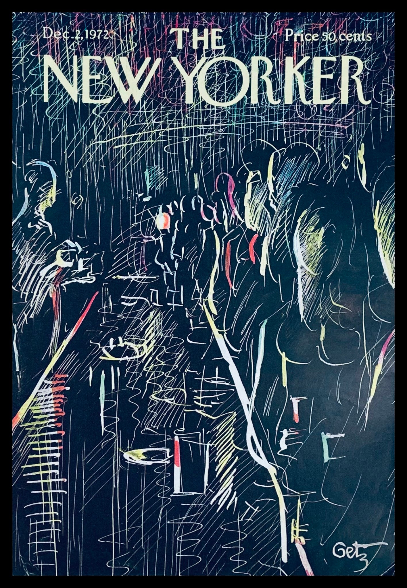 COVER ONLY The New Yorker December 2 1972 Elements by Arthur Getz No Label