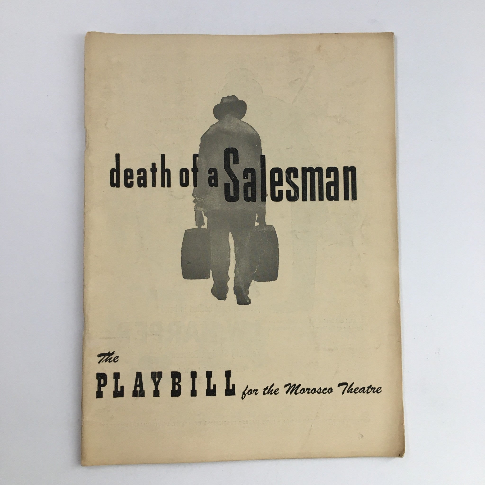 1949 Playbill Morosco Theatre Present Lee J. Cobb in Death of a Salesman