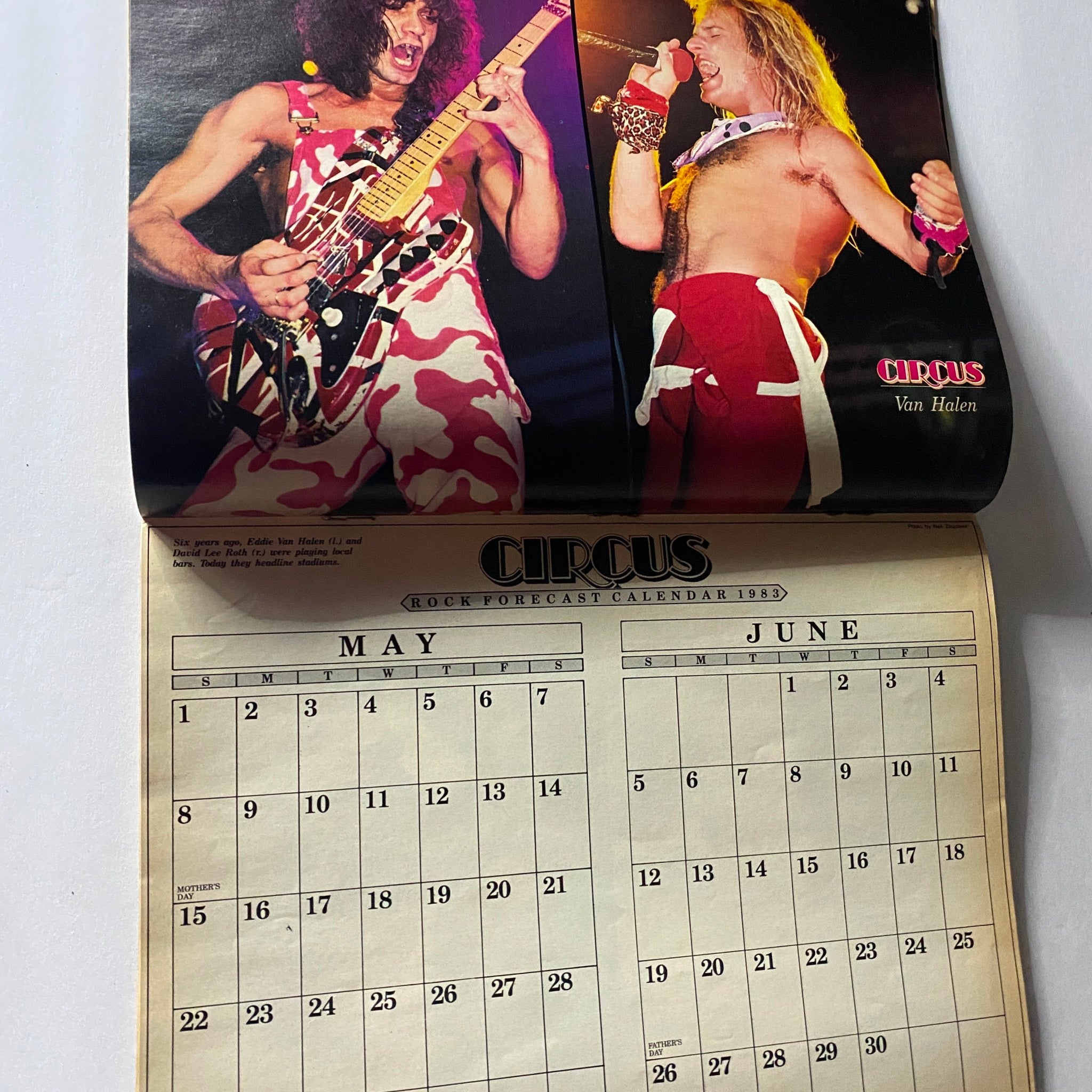 VTG Circus Magazine January 31 1983 Led Zep's Plant & Page w Calendar No Label