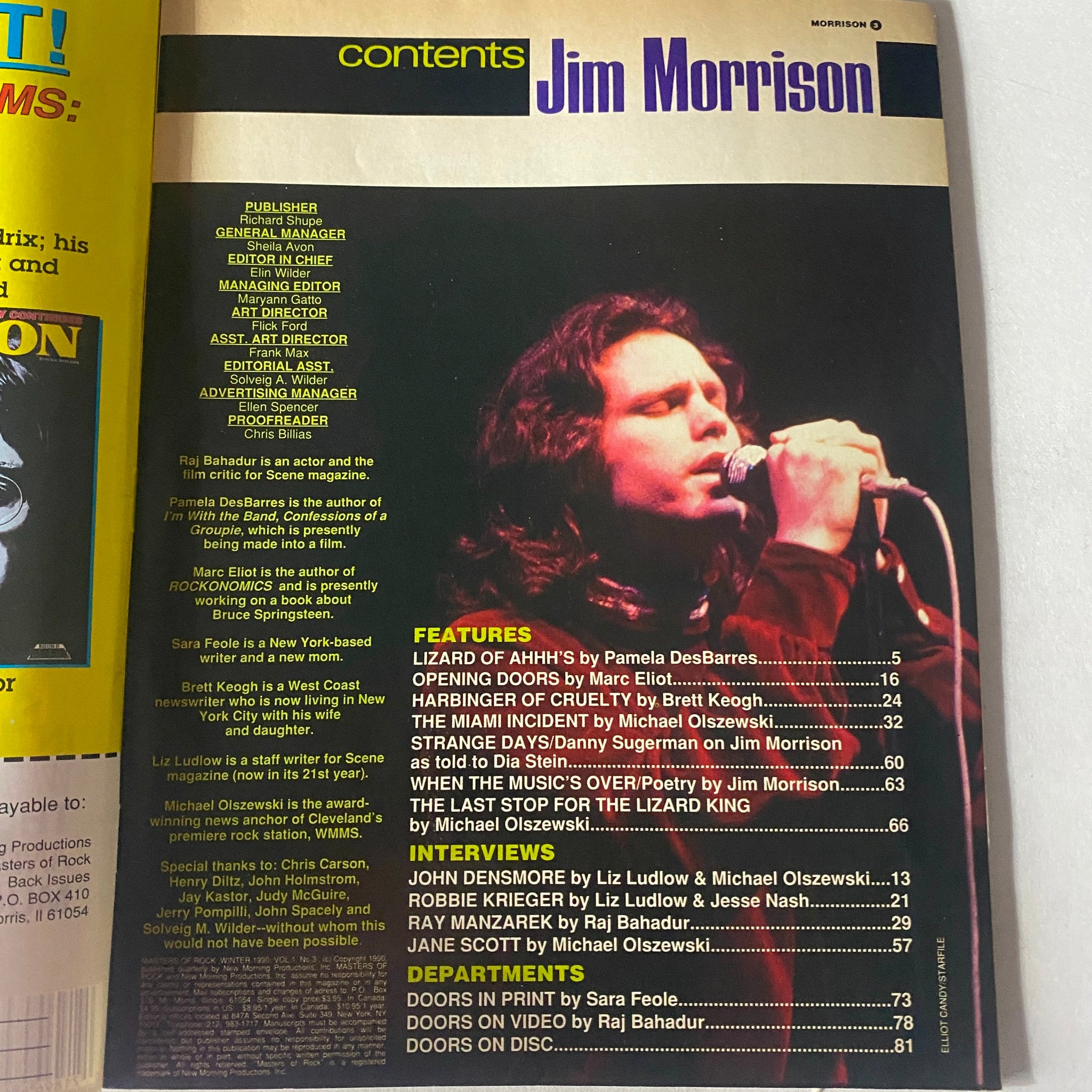 VTG 1990 The Life and Times of Jim Morrison Vol 1 No. 3 No Label