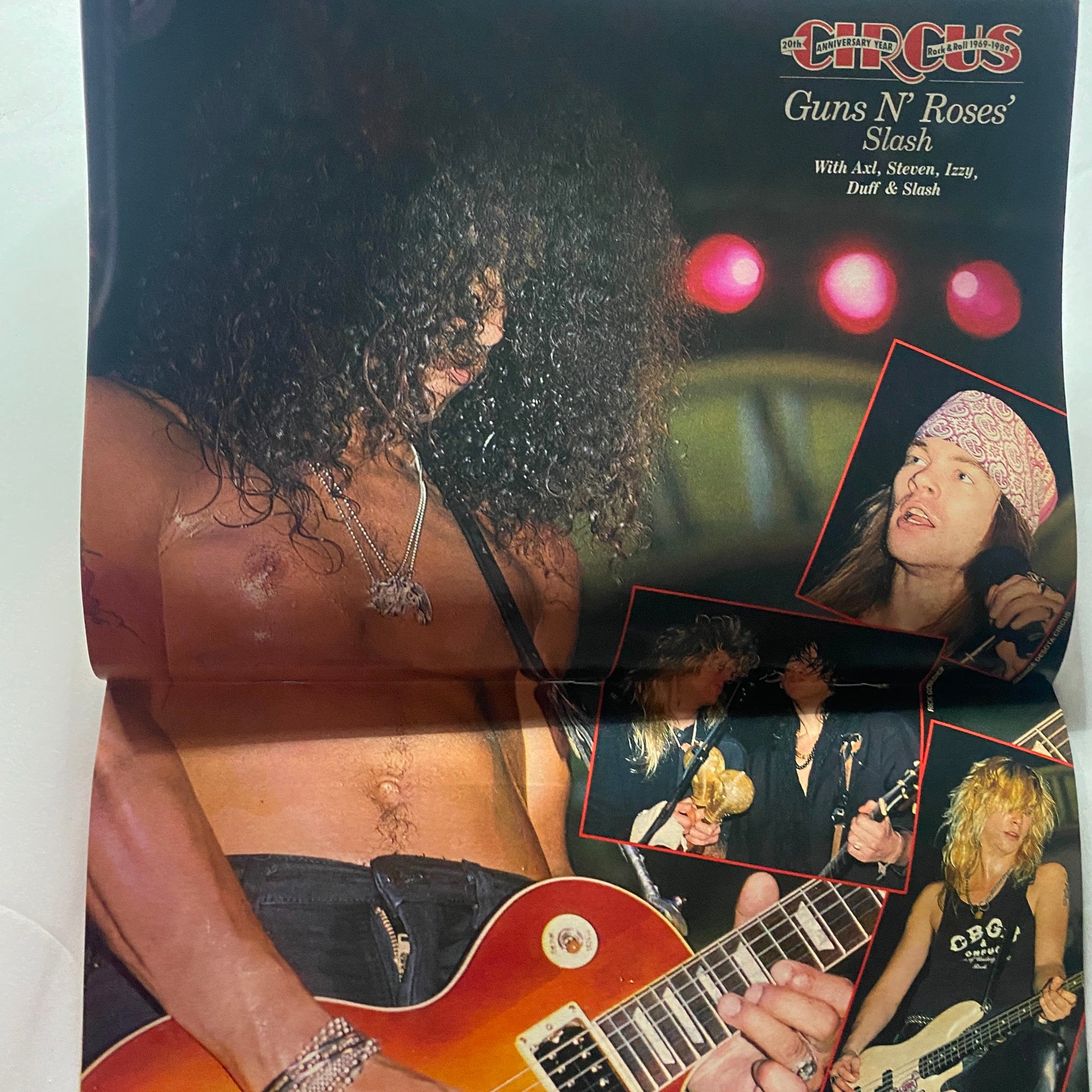 VTG Circus Magazine January 31 1989 Real Axl Rose Story w Centerfold No Label