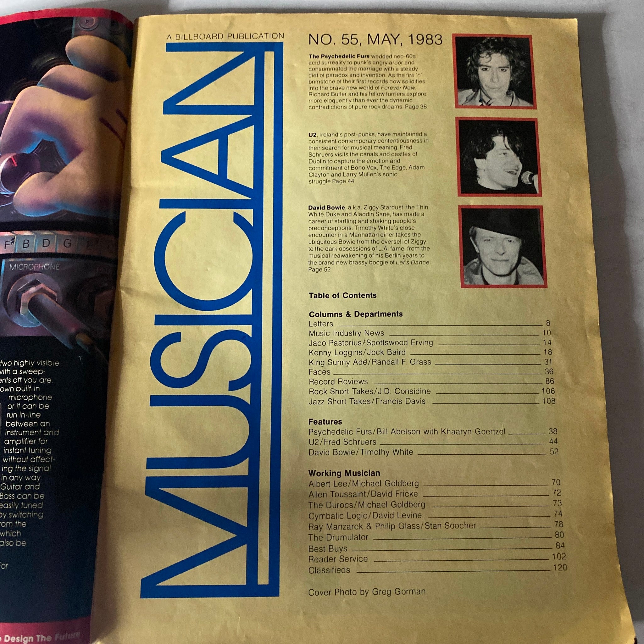 VTG Musician Magazine May 1983 No. 55 David Bowie No Label