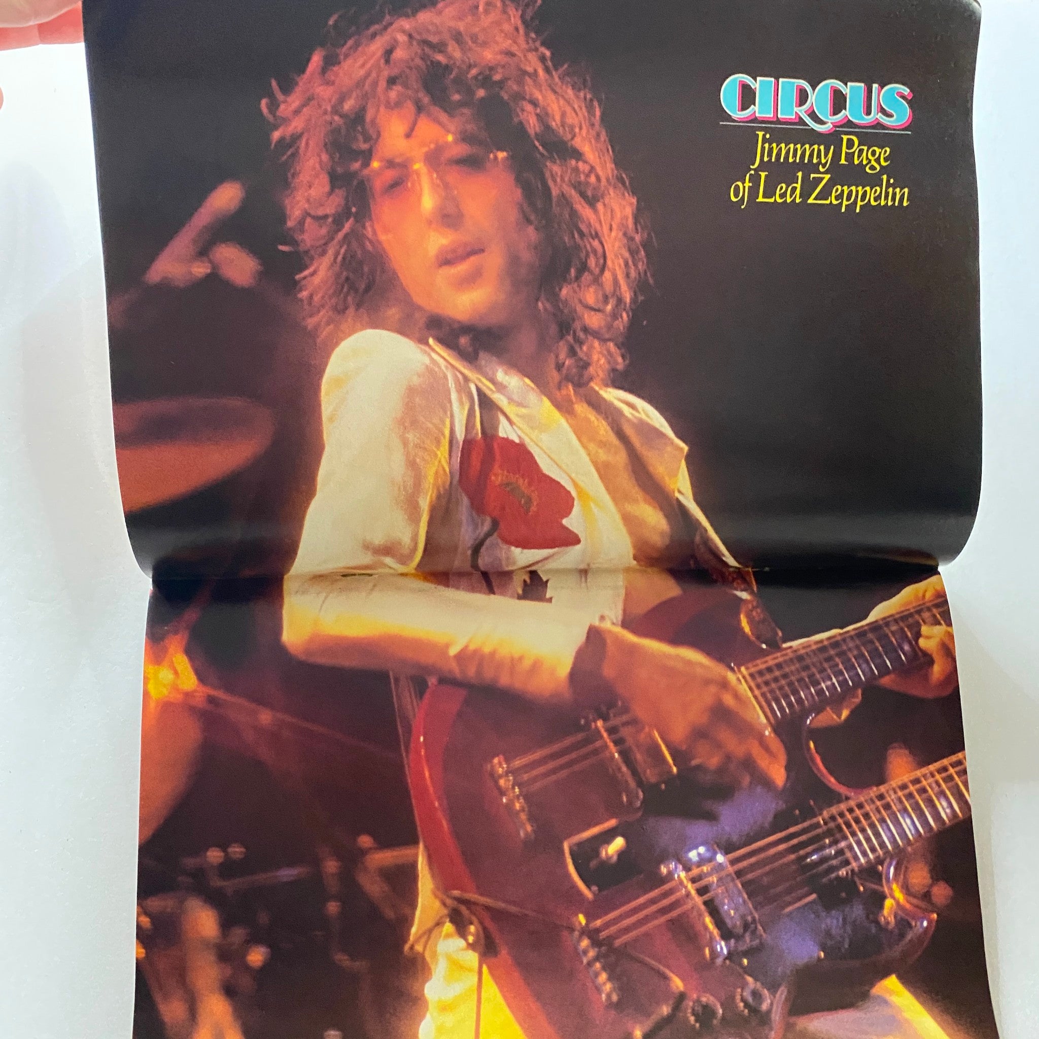 VTG Circus Magazine June 23 1977 Ted Nugent, Jimmy Page w Poster No Label